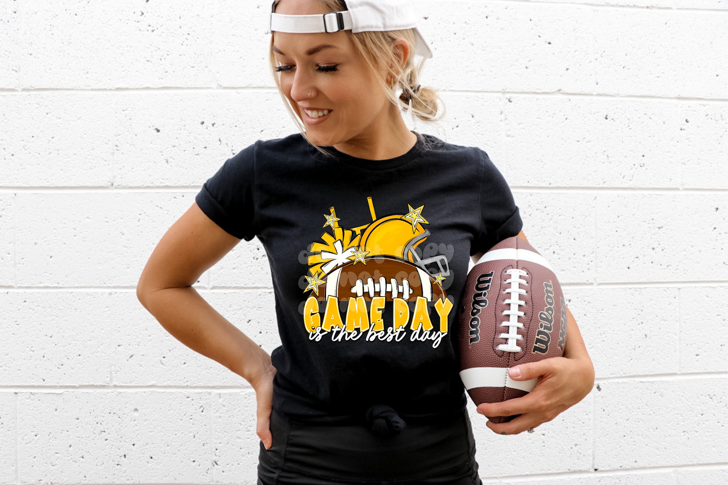 Game Day Is The Best Day (Yellow) T-Shirt | Trendy School Spirit Shirt | Fast Shipping | Super Soft Shirts for Men/Women/Kid's