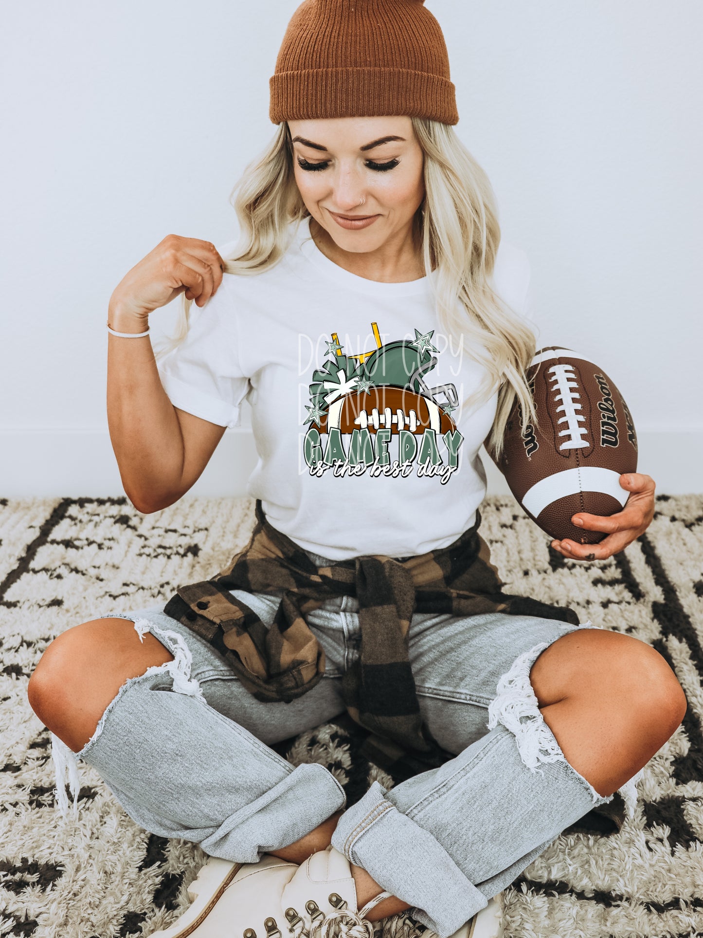 Game Day Is The Best Day (Forest Green) DTF Transfer | Trendy Sports DTF Transfer | High Quality Image Transfers | Ready to Press | Instant Peel