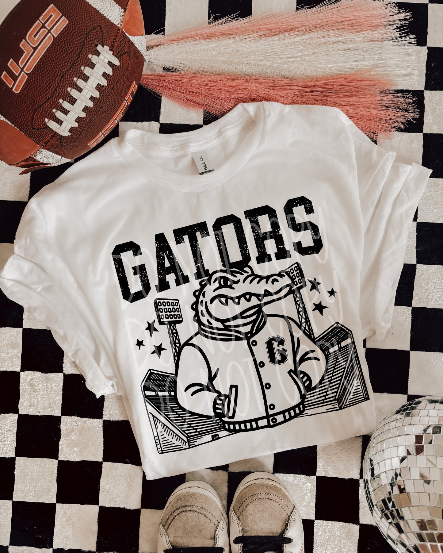 Gators Letterman Mascot DTF Transfer | Trendy School Spirit DTF Transfer | High Quality Image Transfers | Ready to Press | Instant Peel