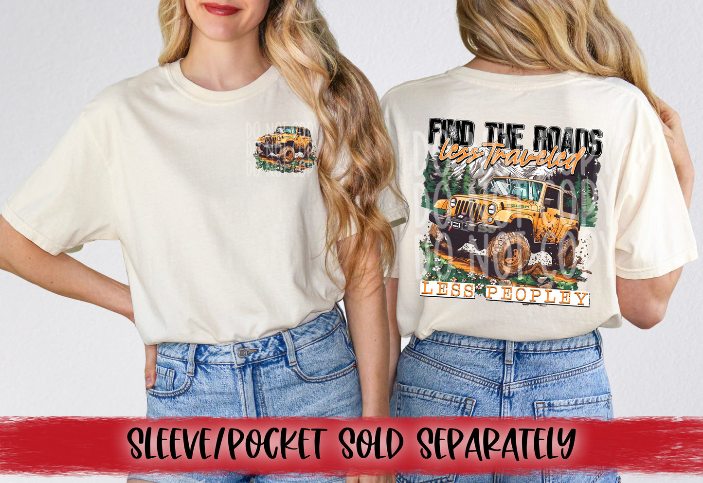 Find The Roads Less Traveled DTF Transfer | Trendy Uplifting DTF Transfer | High Quality Image Transfers | Ready to Press | Fast Shipping