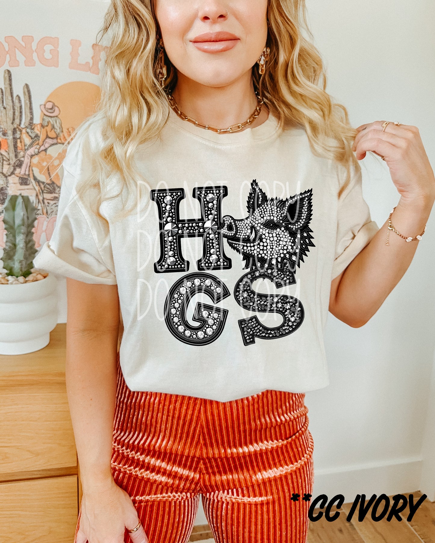 Hogs DTF Transfer | Trendy School Spirit DTF Transfer | Ready to Press | High Quality DTF Transfers | Fast Shipping