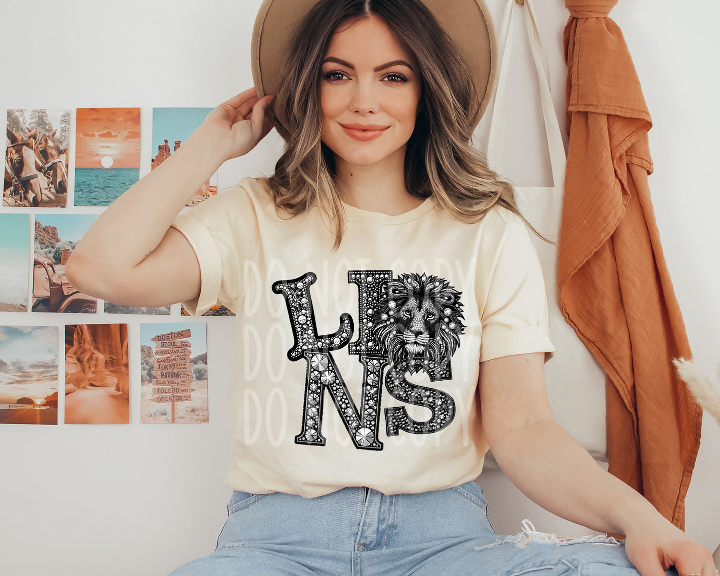 Lions DTF Transfer | Trendy School Spirit DTF Transfer | Ready to Press | High Quality DTF Transfers | Fast Shipping