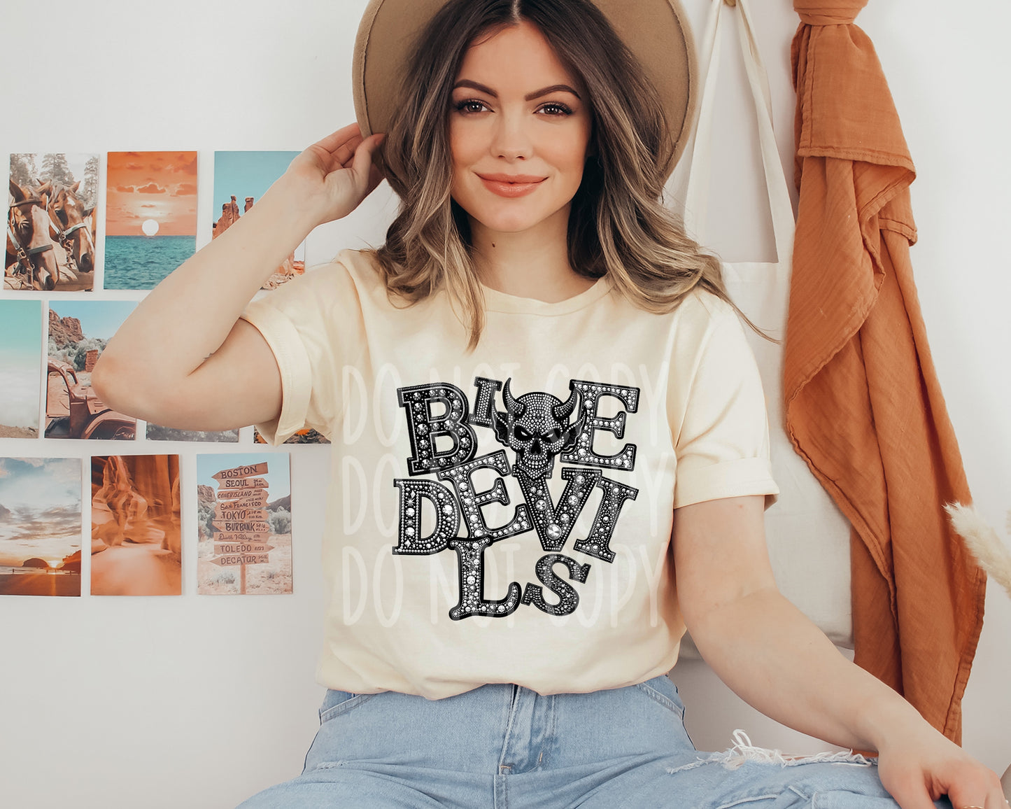 Blue Devils DTF Transfer | Trendy School Spirit DTF Transfer | Ready to Press | High Quality DTF Transfers | Fast Shipping