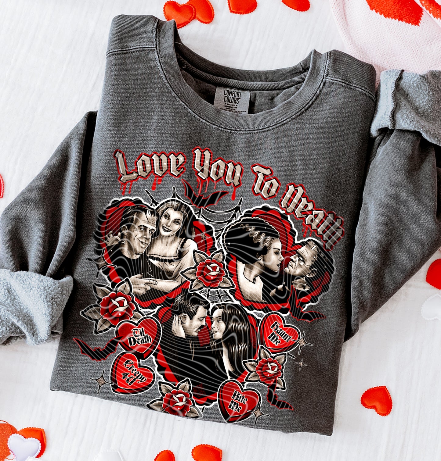 Love You To Death DTF Transfer | Trendy Valentine's Day DTF Transfer | High Quality Image Transfers | Ready to Press | Instant Peel