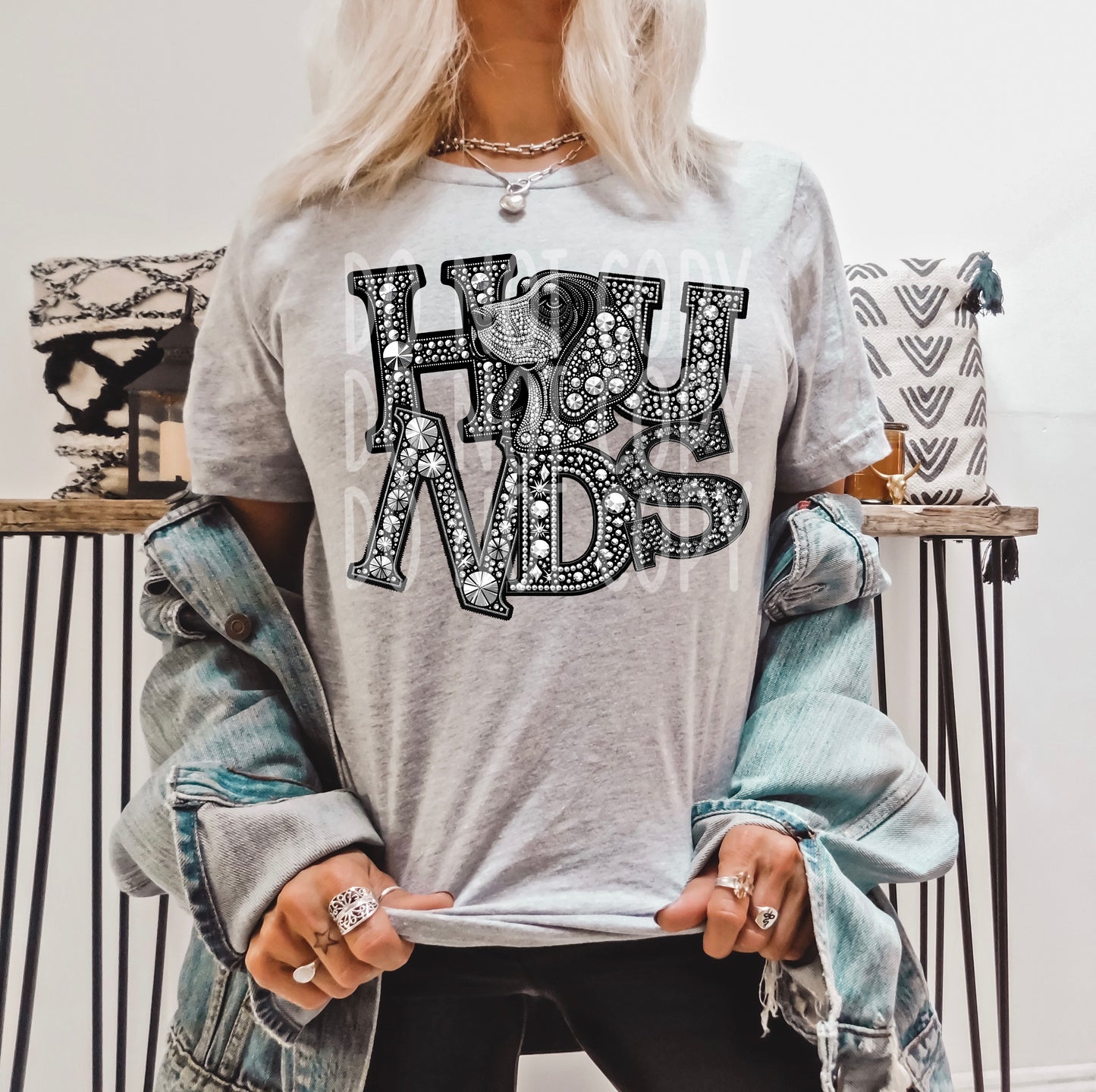 Hounds DTF Transfer | Trendy School Spirit DTF Transfer | Ready to Press | High Quality DTF Transfers | Fast Shipping