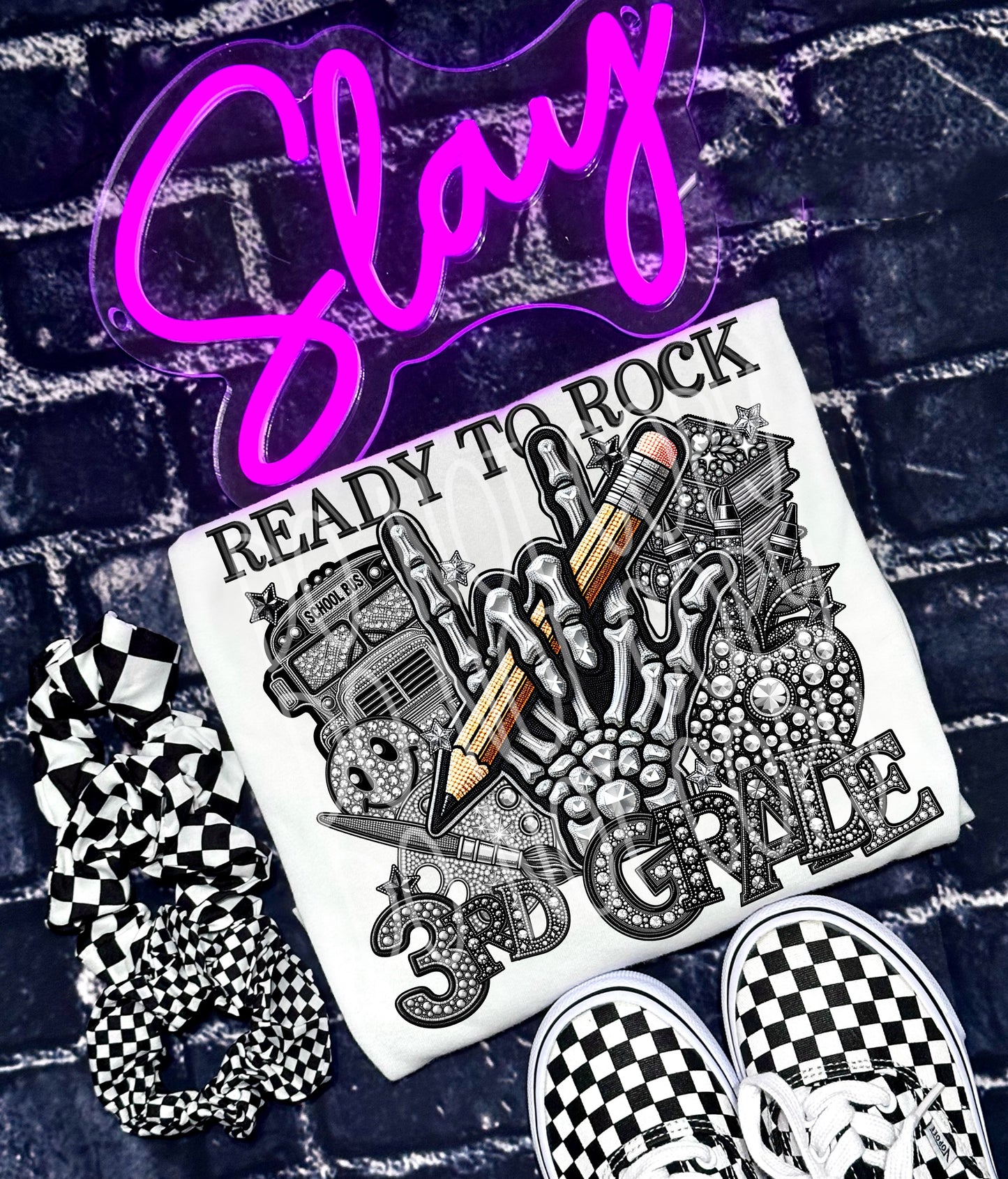 Ready to Rock 3rd Grade T-Shirt | Trendy School Shirt | Fast Shipping | Super Soft Shirts