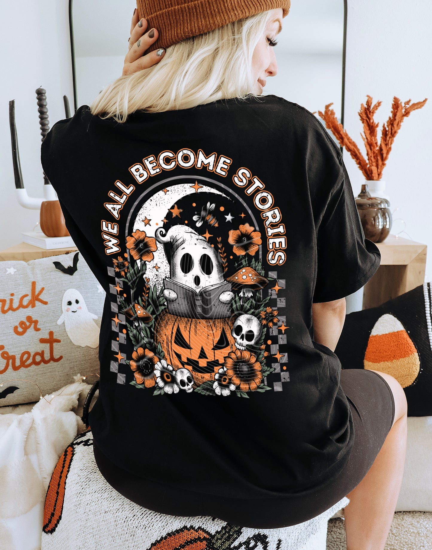 We All Become Stories DTF Transfer | Trendy Halloween DTF Transfer | Ready to Press | High Quality DTF Transfers | Fast Shipping