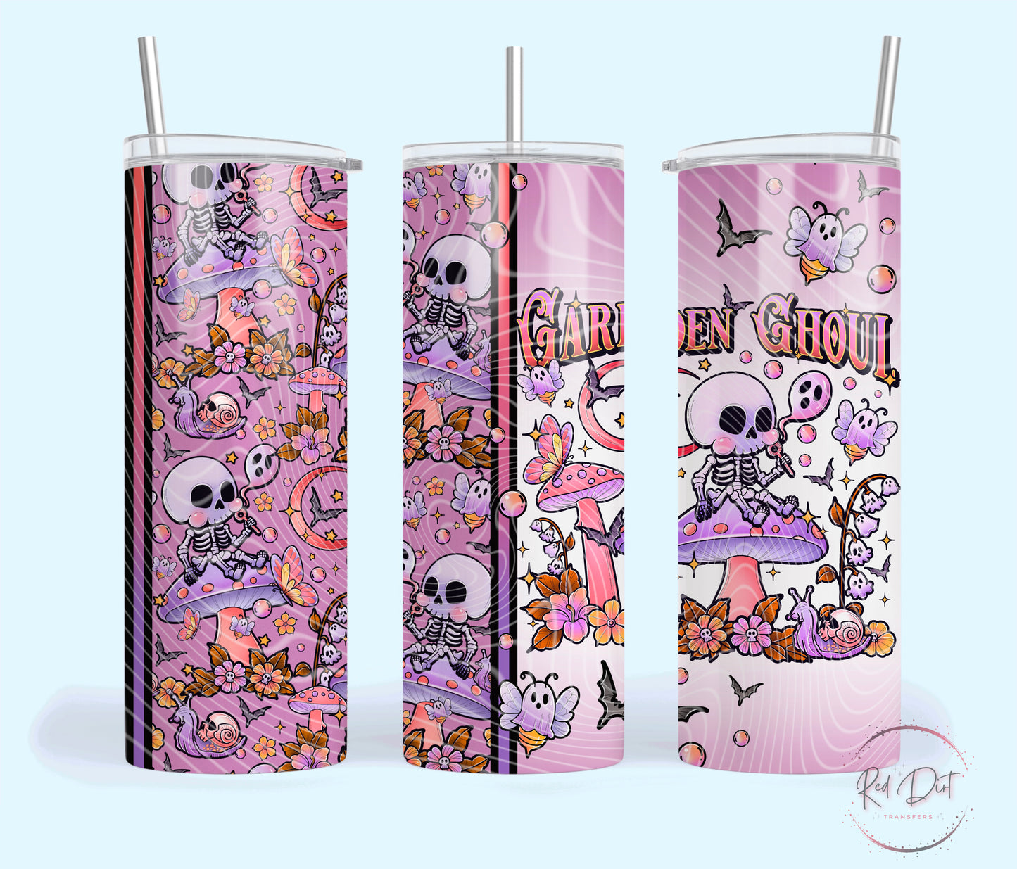 Garden Ghoul Insulated Tumbler with Plastic Lid and Sealed Reusable Straw | Trendy Cup | Hot/Cold Tumbler