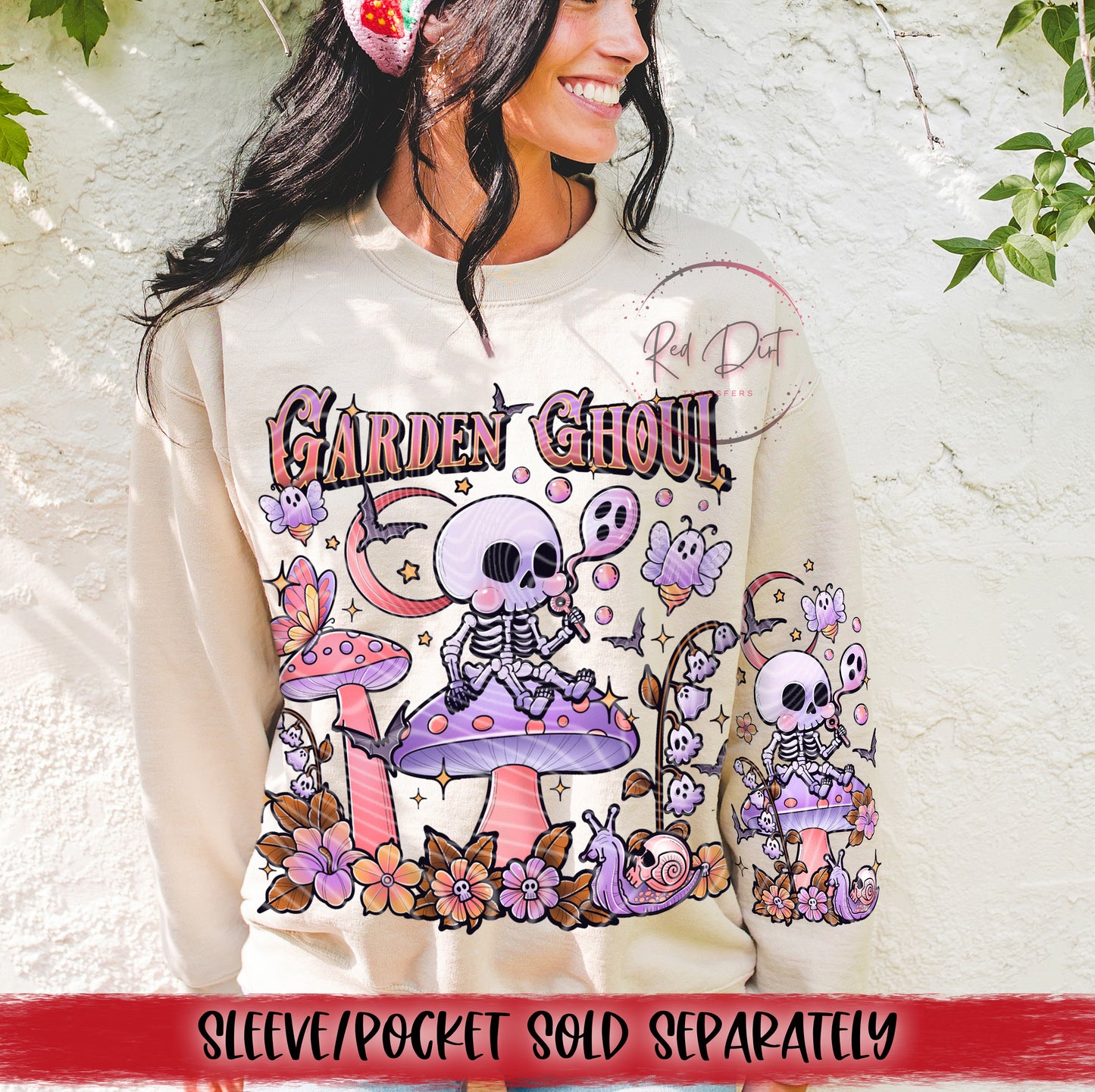 Garden Ghoul DTF Transfer | Trendy DTF Transfer | High Quality Image Transfers | Ready to Press | Instant Peel