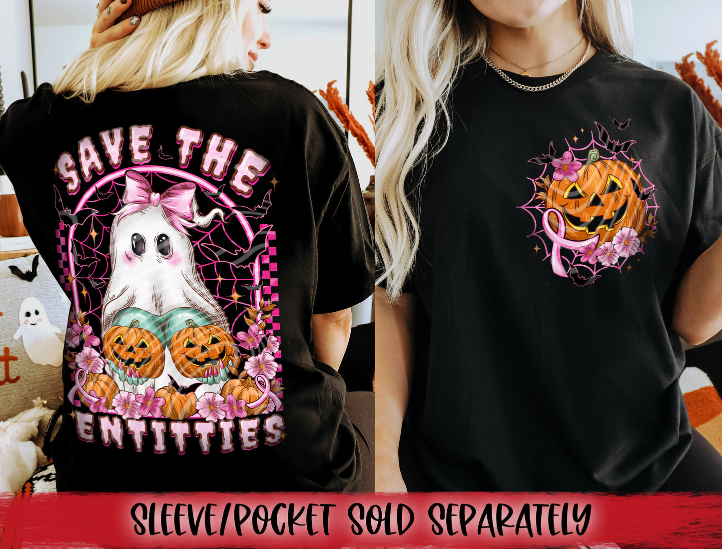 Save The Entitties DTF Transfer | Trendy Halloween DTF Transfer | Ready to Press | High Quality DTF Transfers | Instant Peel