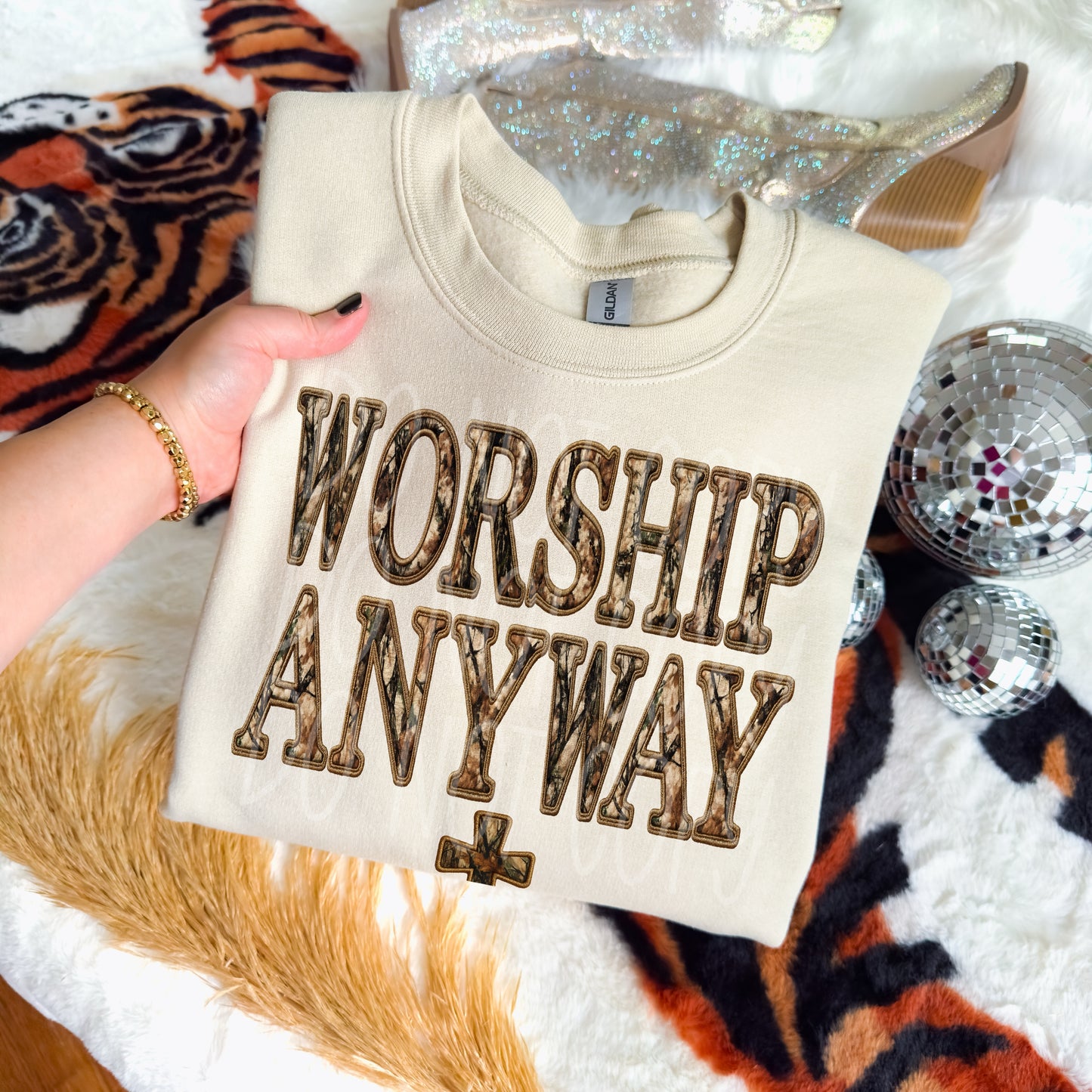 Worship Anyway DTF Transfer | Trendy Religious DTF Transfer | High Quality Image Transfers | Ready to Press | Instant Peel