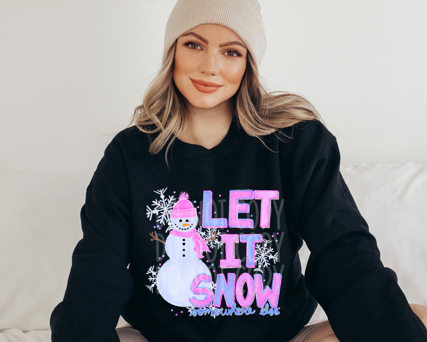 Let It Snow Somewhere Else DTF Transfer | Trendy Winter DTF Transfer | High Quality Image Transfers | Ready to Press | Instant Peel