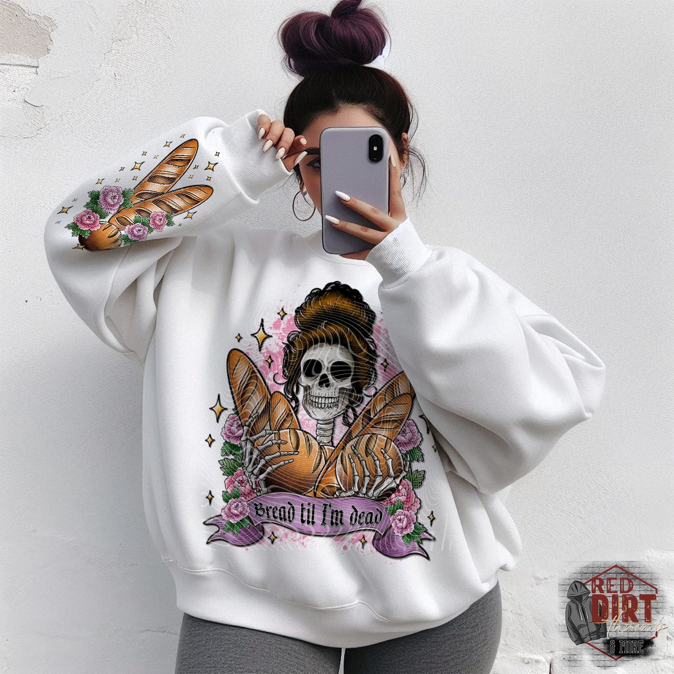 Bread Til I'm Dead DTF Transfer | Trendy Food DTF Transfer | Ready to Press | High Quality DTF Transfers | Fast Shipping