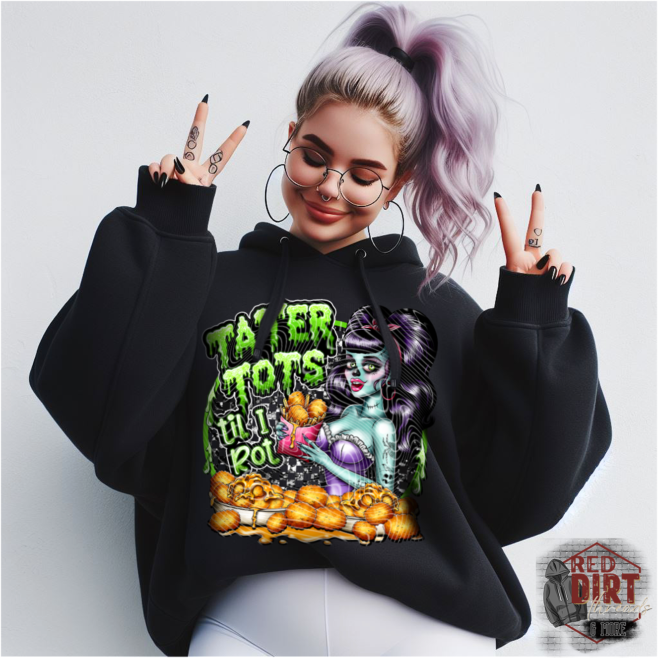 Tator Tots Till I Rot DTF Transfer | Trendy Food DTF Transfer | Ready to Press | High Quality DTF Transfers | Fast Shipping