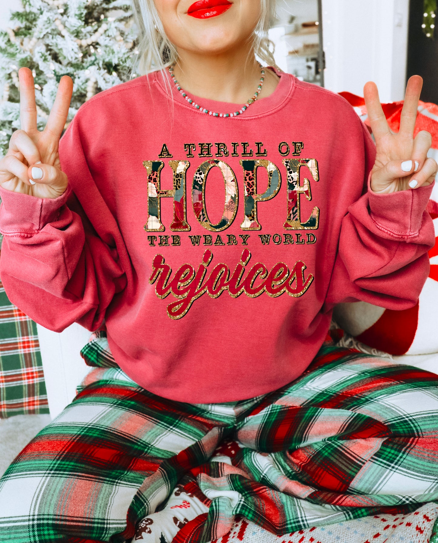 A Thrill of Hope DTF Transfer | Trendy Christmas DTF Transfer | High Quality Image Transfers | Ready to Press | Instant Peel
