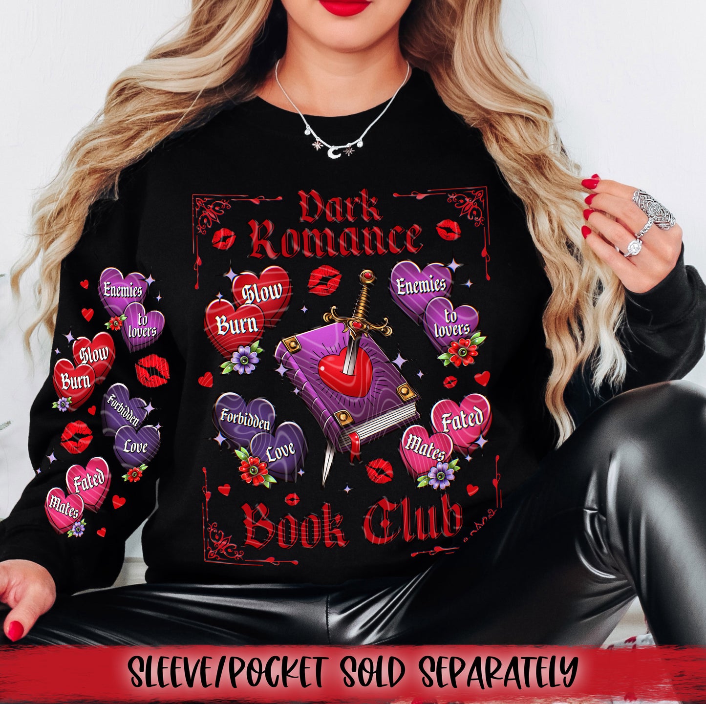 Dark Romance DTF Transfer | Trendy Valentine's Day DTF Transfer | Ready to Press | High Quality DTF Transfers | Fast Shipping