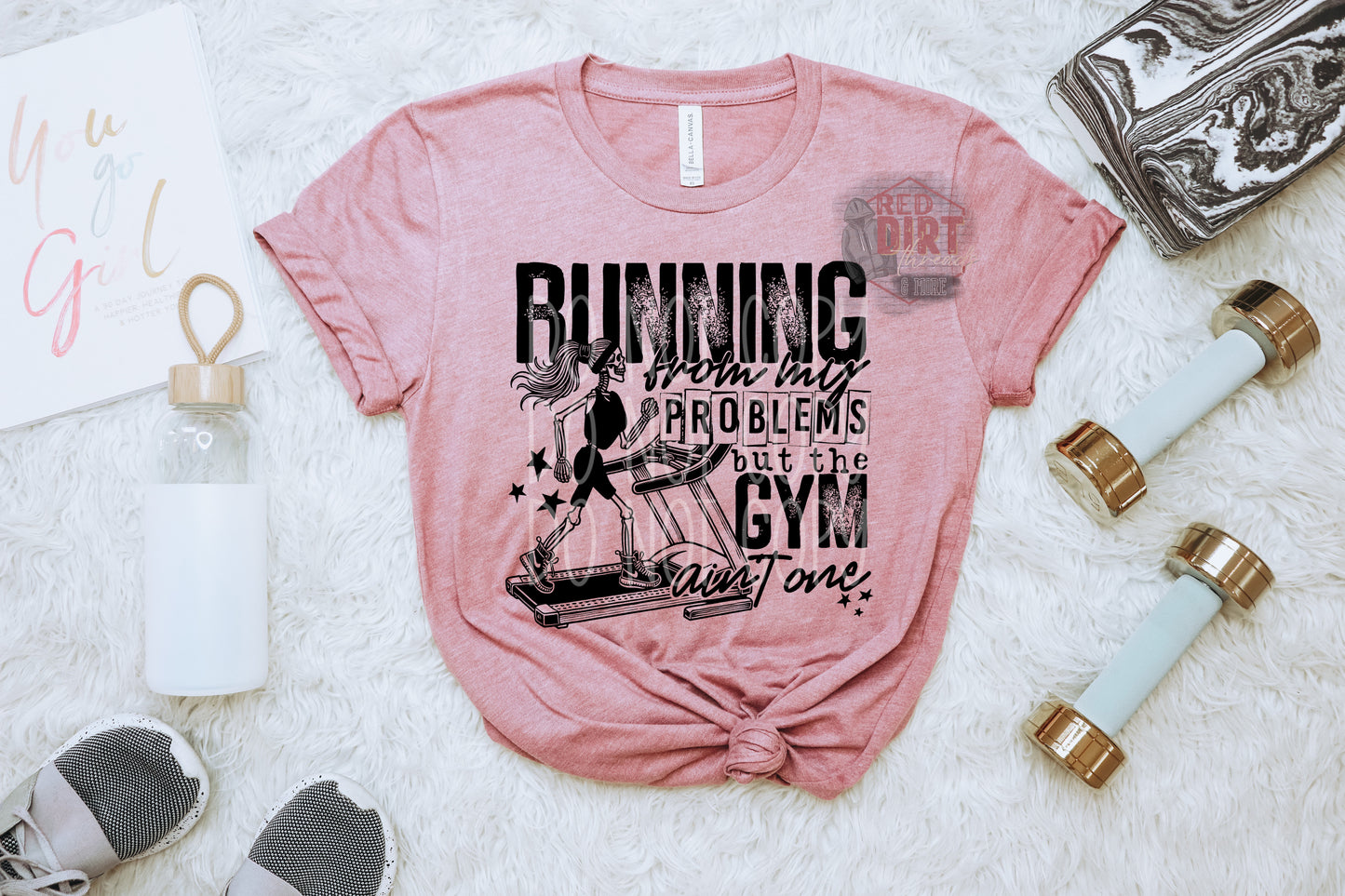 Running From My Problems But The Gym Ain't One T-Shirt | Trendy Workout Shirt | Fast Shipping | Super Soft Shirts for Men/Women/Kid's