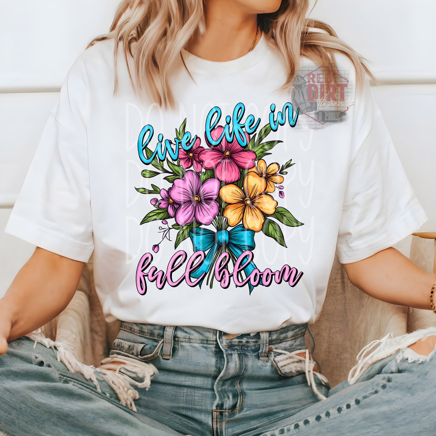 Live Life in Full Bloom T-Shirt | Trendy Spring Shirt | Fast Shipping | Super Soft Shirts for Men/Women/Kid's