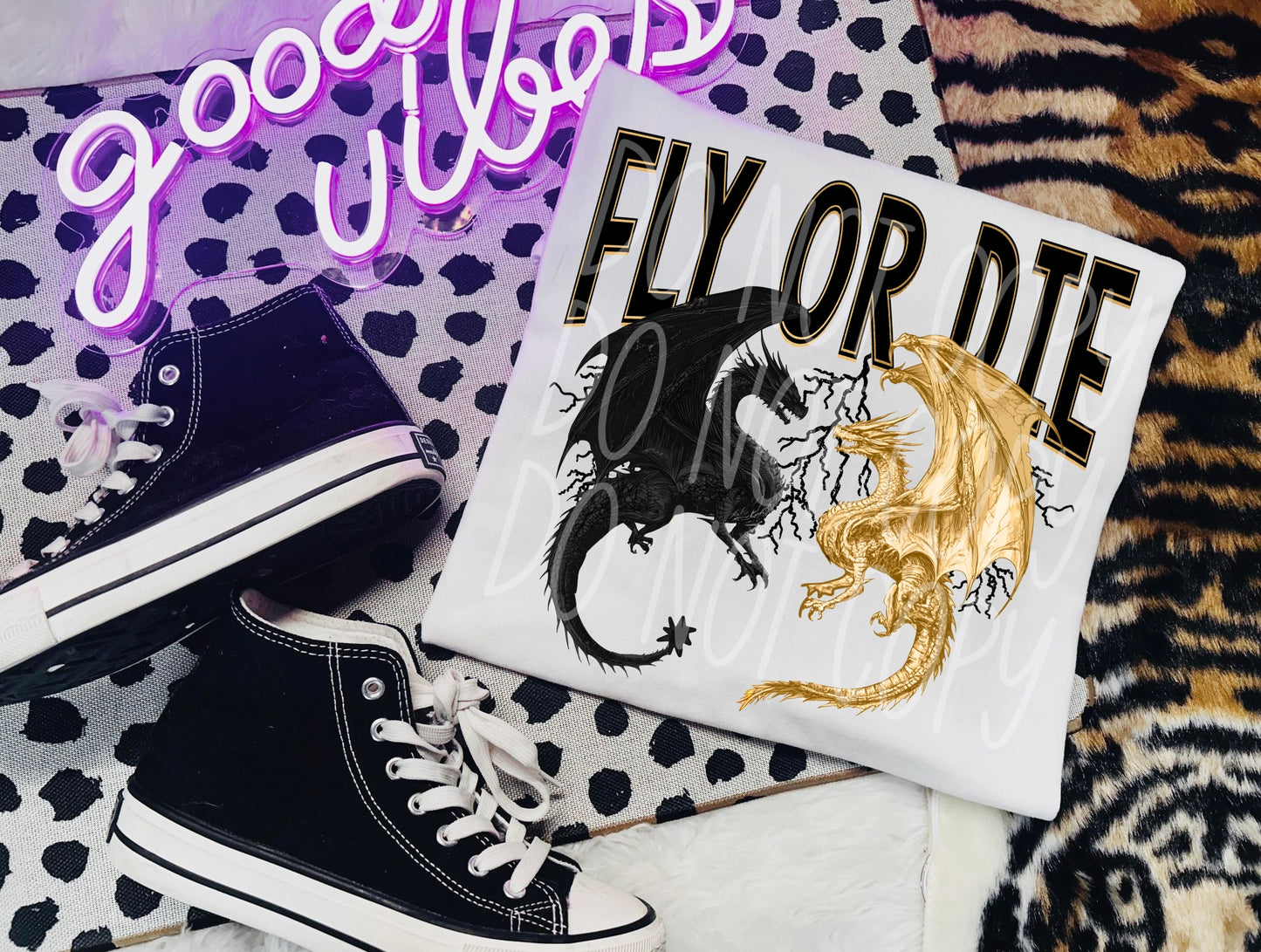 Fly or Die DTF Transfer | Trendy Bookish DTF Transfer | High Quality Image Transfers | Ready to Press | Fast Shipping