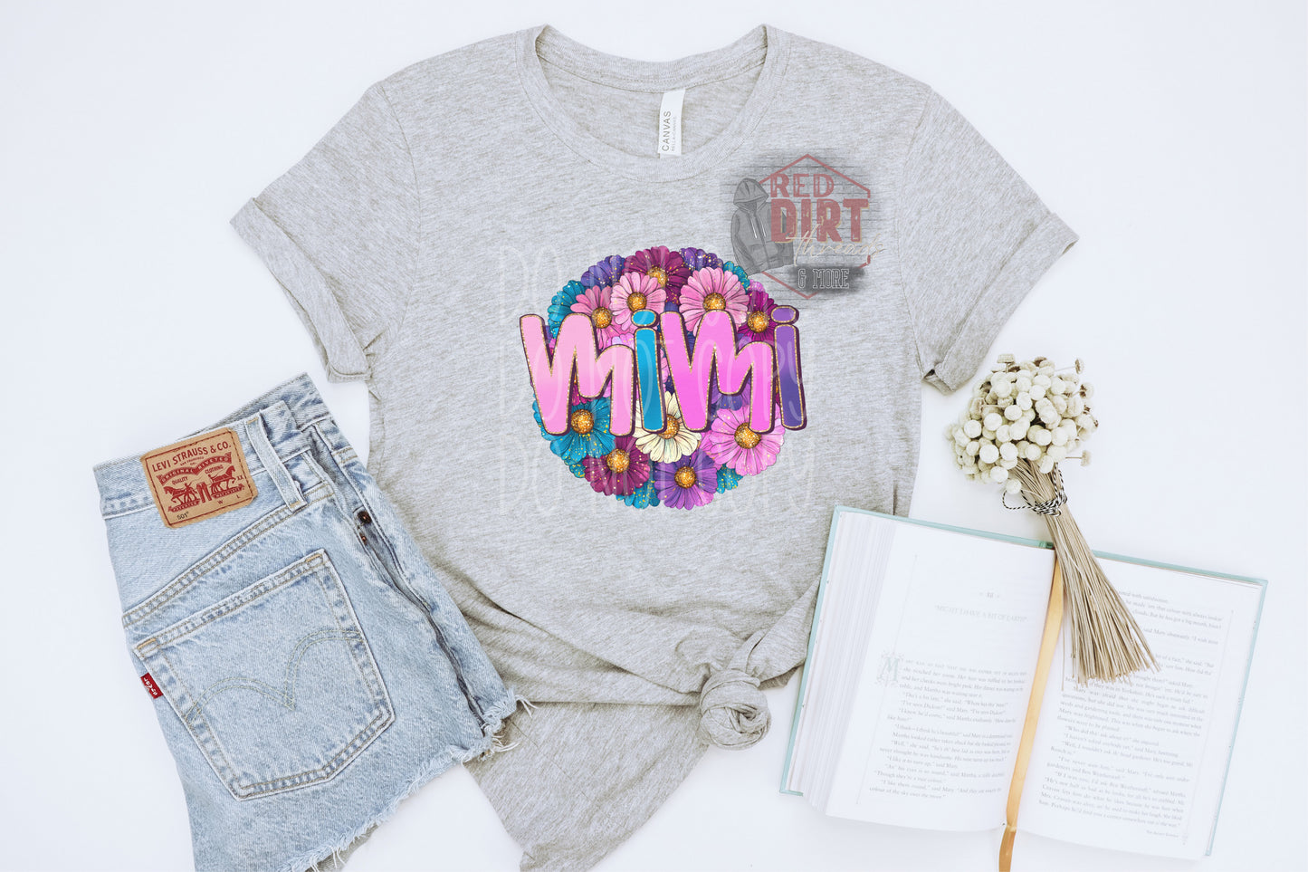 Floral Mimi T-Shirt | Trendy Mom Shirt | Fast Shipping | Super Soft Shirts for Men/Women/Kid's