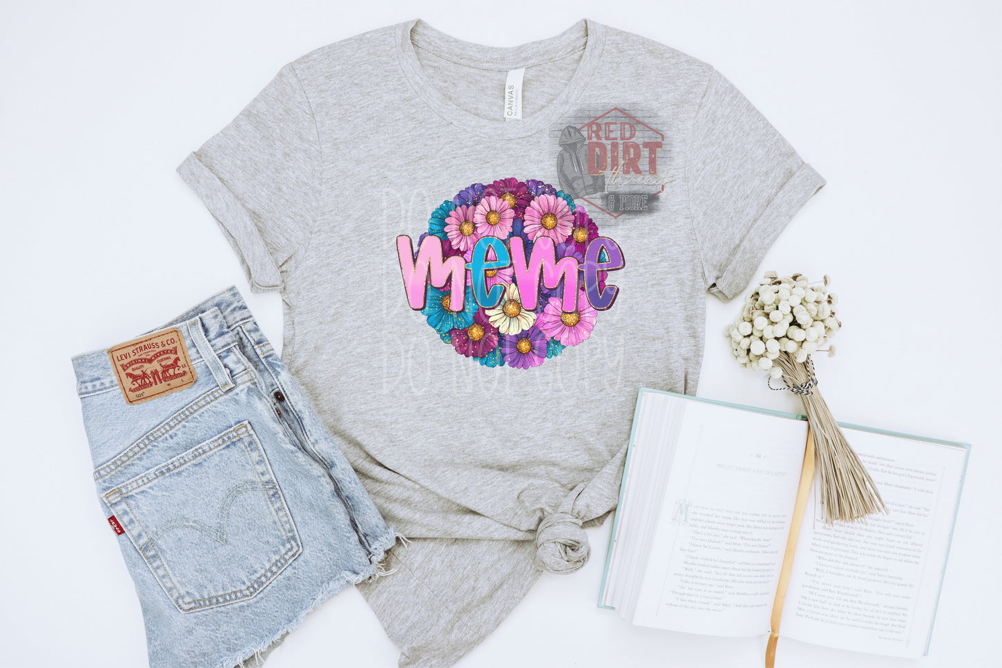 Floral Meme DTF Transfer | Trendy Mom DTF Transfer | High Quality Image Transfers | Ready to Press | Fast Shipping