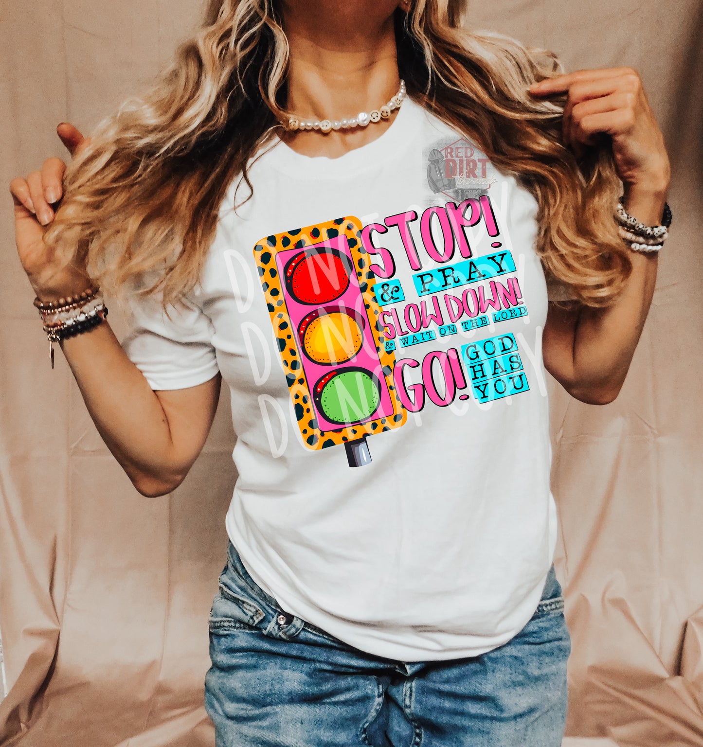 Stop and Pray DTF Transfer | Trendy Religious DTF Transfer | High Quality Image Transfers | Ready to Press | Fast Shipping