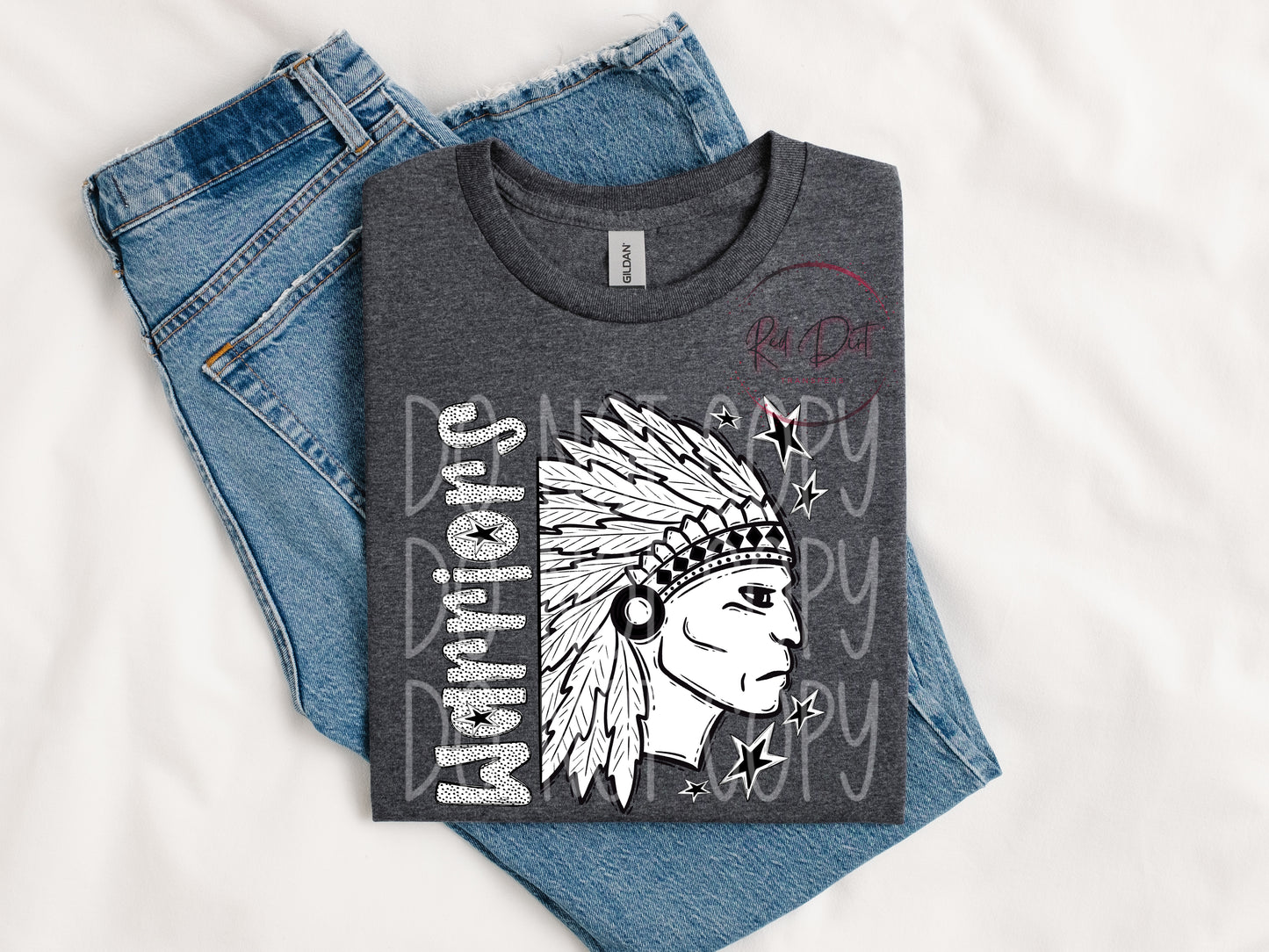 Warriors DTF Transfer | Trendy School Spirit DTF Transfer | High Quality Image Transfers | Ready to Press | Instant Peel