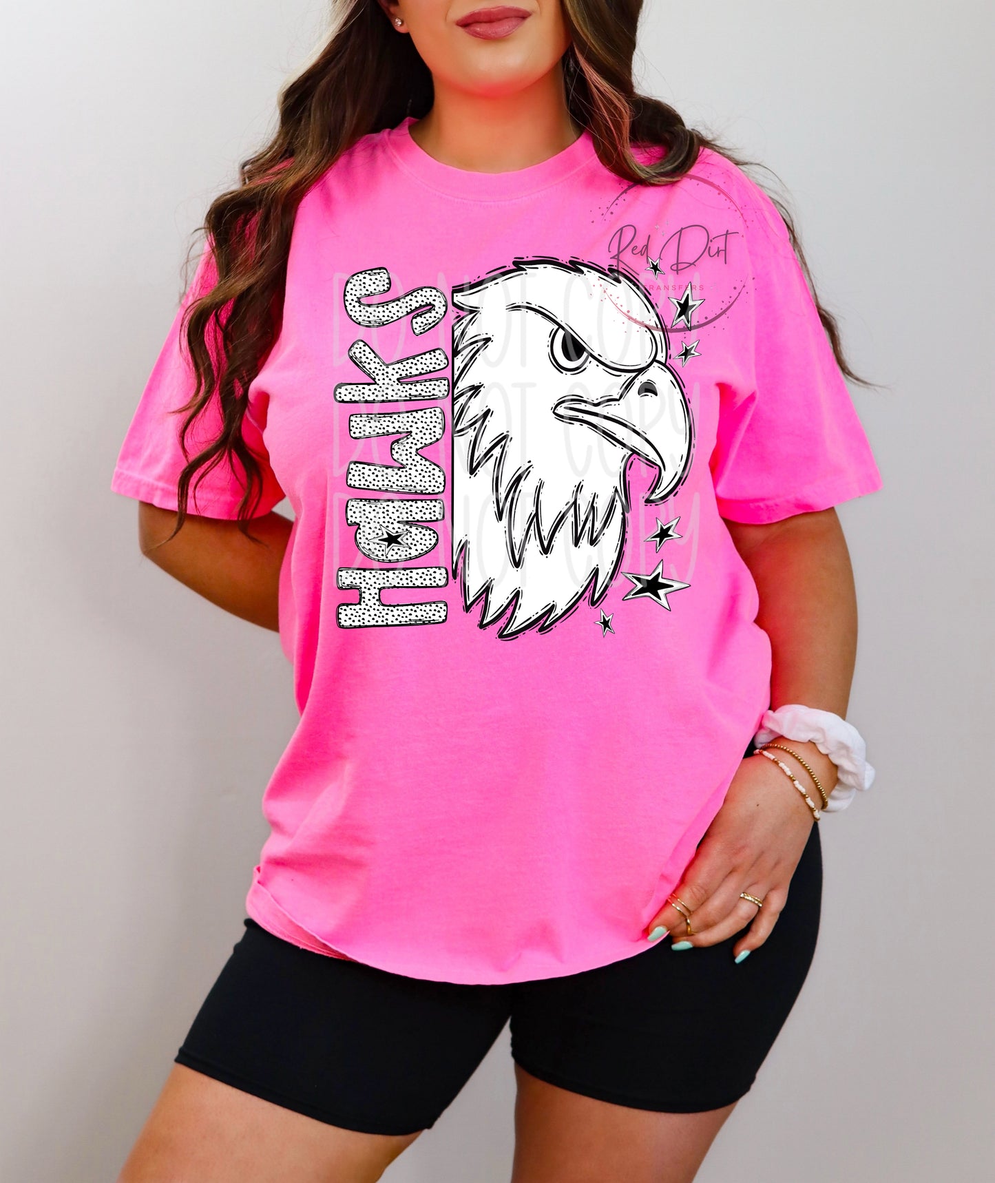 Hawks DTF Transfer | Trendy School Spirit DTF Transfer | High Quality Image Transfers | Ready to Press | Instant Peel