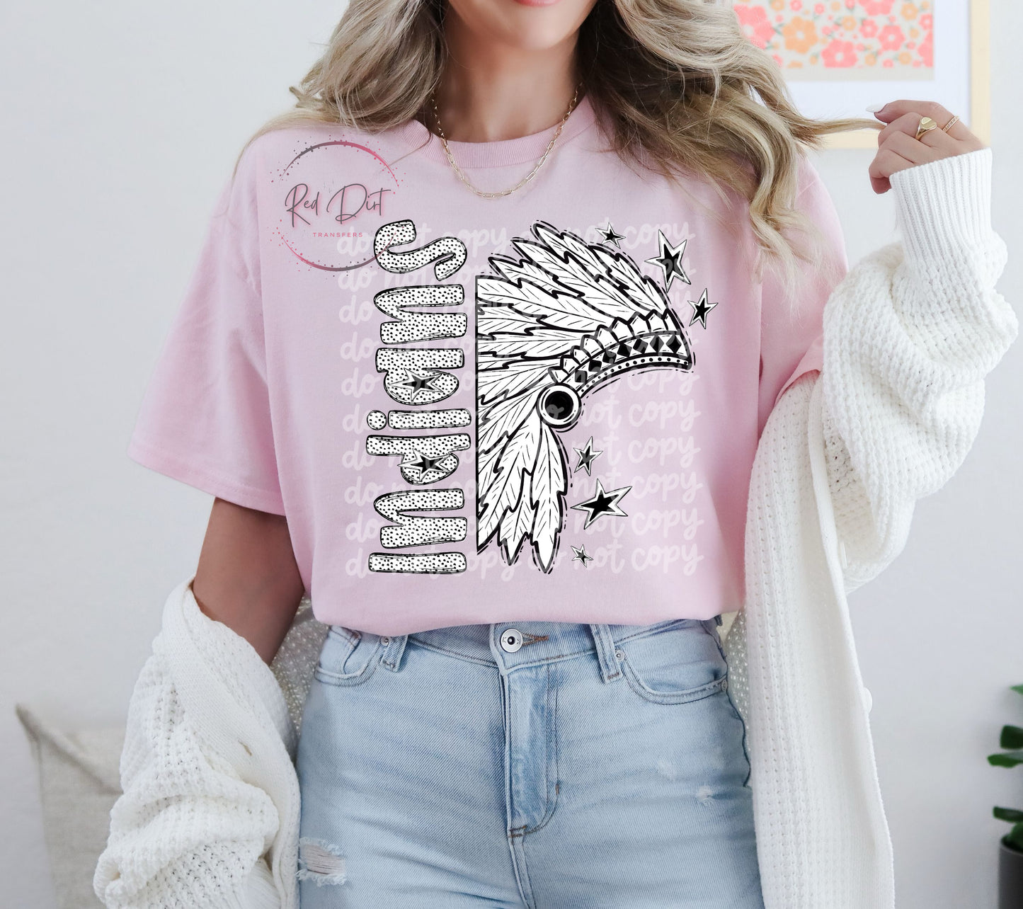 Indians T-Shirt | Trendy School Spirit Shirt | Fast Shipping | Super Soft Shirts for Men/Women/Kid's