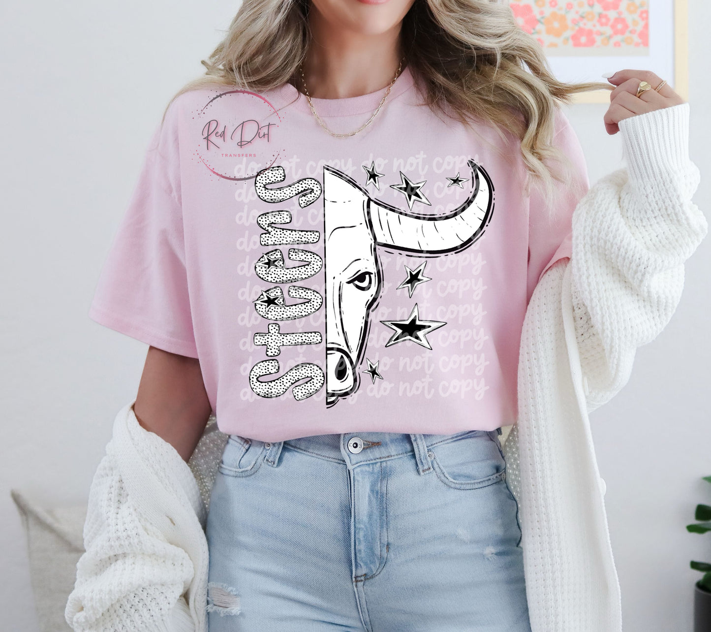 Steers DTF Transfer | Trendy School Spirit DTF Transfer | High Quality Image Transfers | Ready to Press | Instant Peel