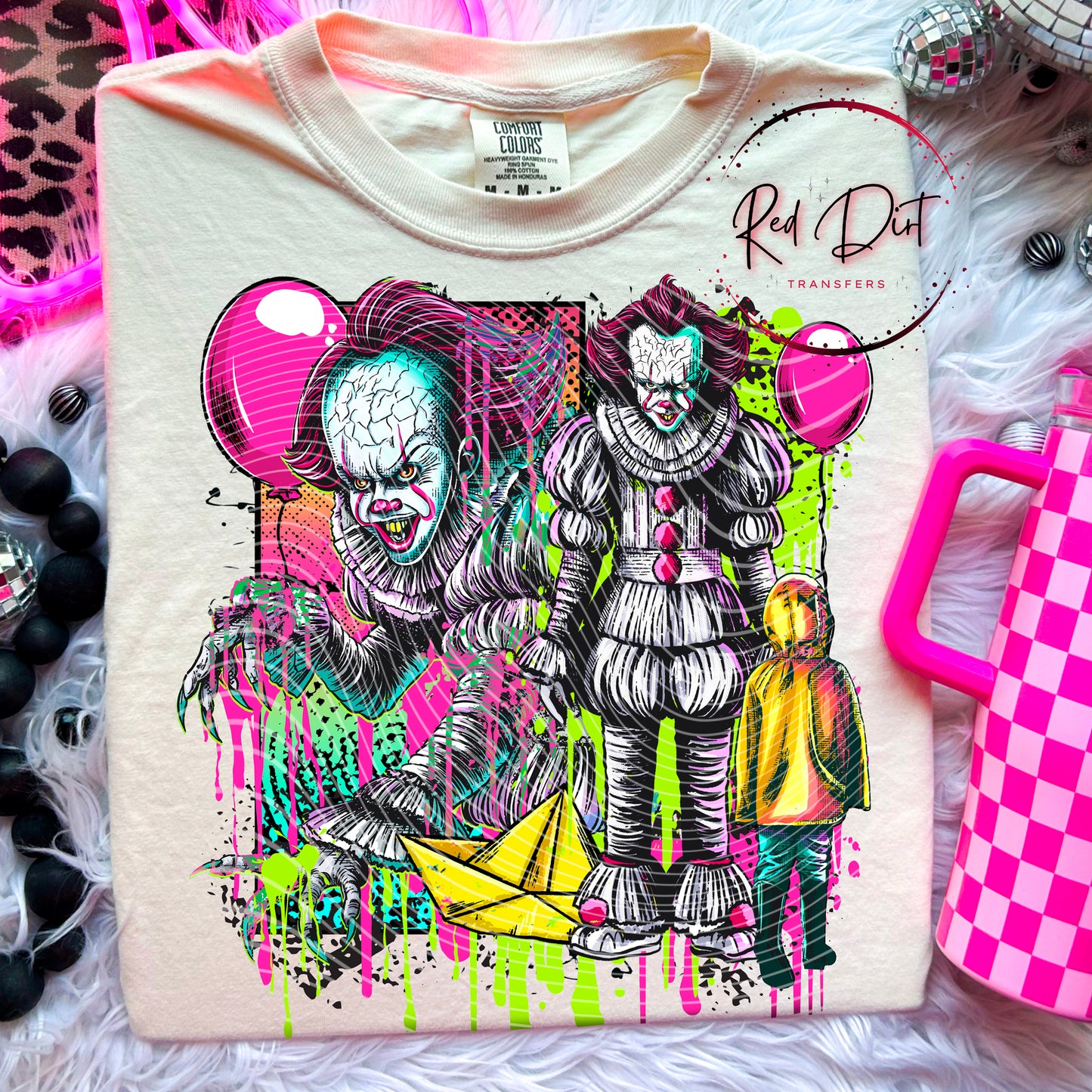 Pennywise (no words) DTF Transfer | Trendy Horror Characters DTF Transfer | High Quality Image Transfers | Ready to Press | Instant Peel