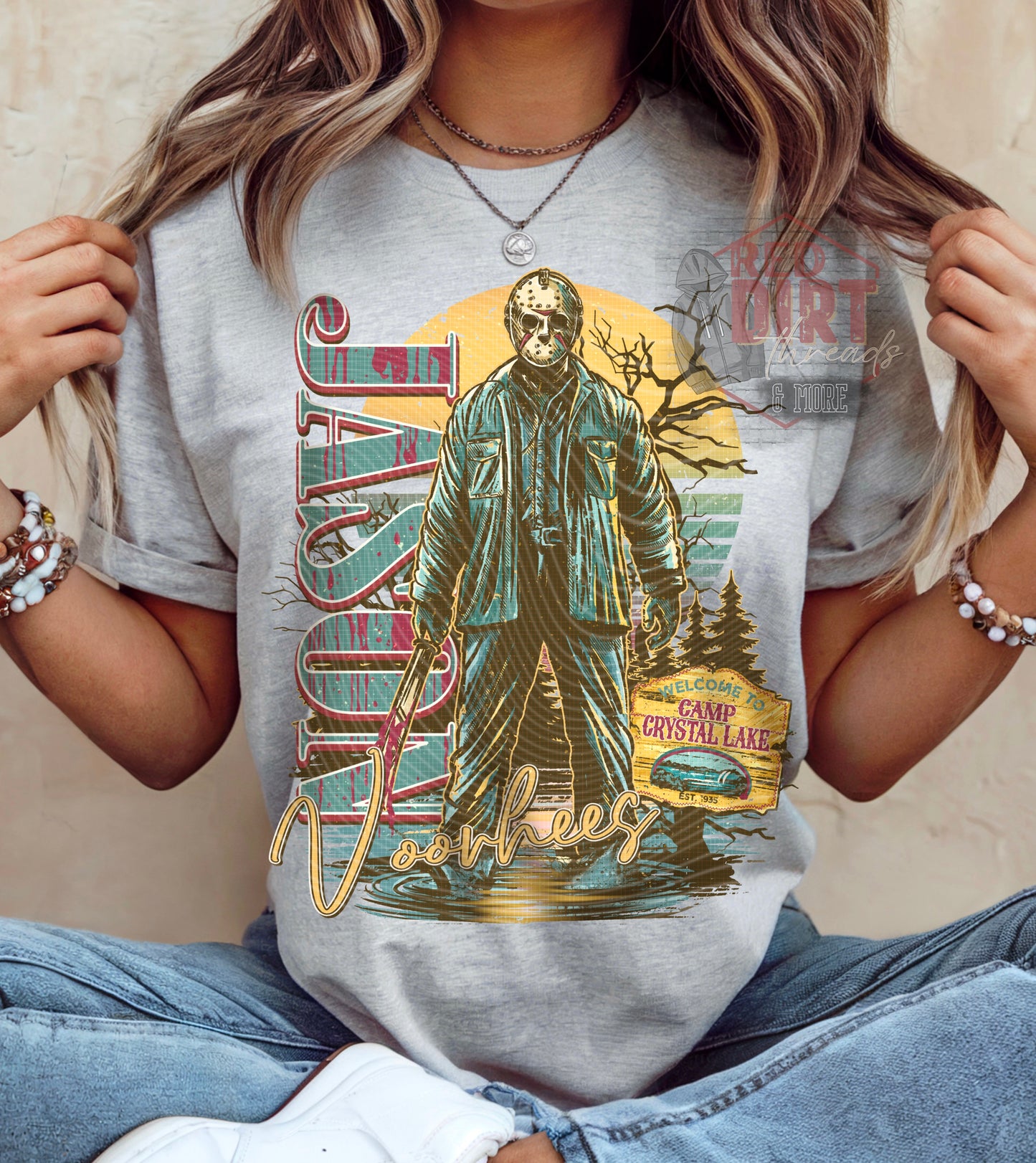 Vintage Jason DTF Transfer | Trendy Horror Characters DTF Transfer | High Quality Image Transfers | Ready to Press | Fast Shipping