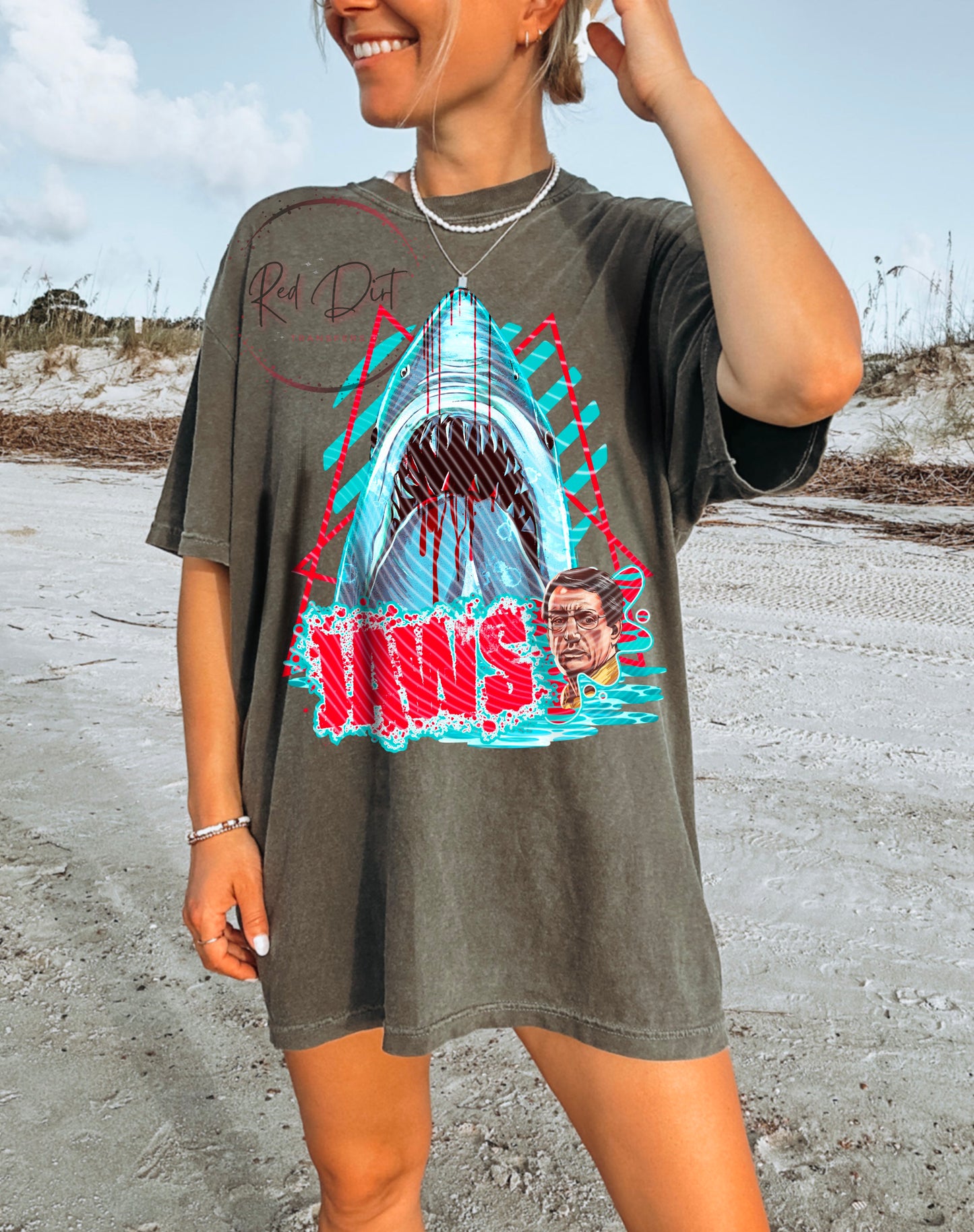 Jaw DTF Transfer | Trendy Throwback Movie DTF Transfer | High Quality Image Transfers | Ready to Press | Fast Shipping