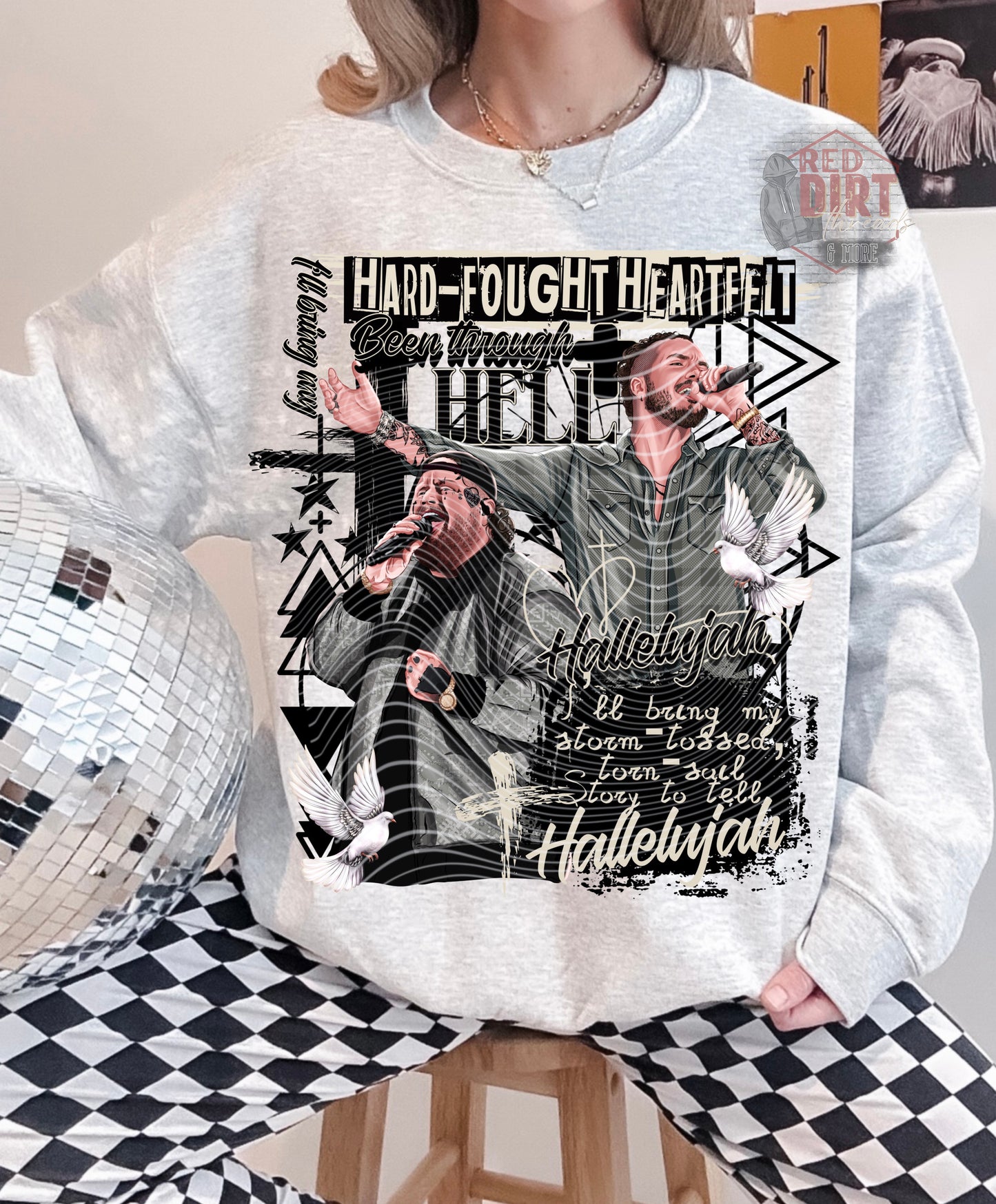 Hard Fought DTF Transfer | Trendy Music DTF Transfer | High Quality Image Transfers | Ready to Press | Fast Shipping
