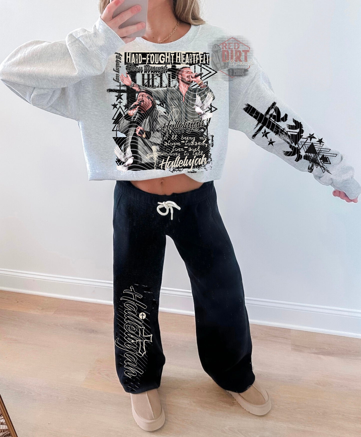Hard Fought DTF Transfer | Trendy Music DTF Transfer | High Quality Image Transfers | Ready to Press | Fast Shipping
