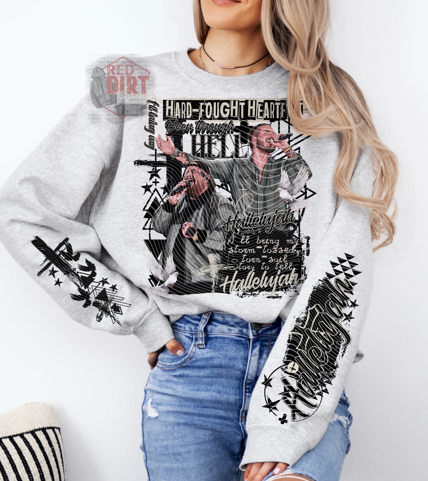 Hard Fought DTF Transfer | Trendy Music DTF Transfer | High Quality Image Transfers | Ready to Press | Fast Shipping