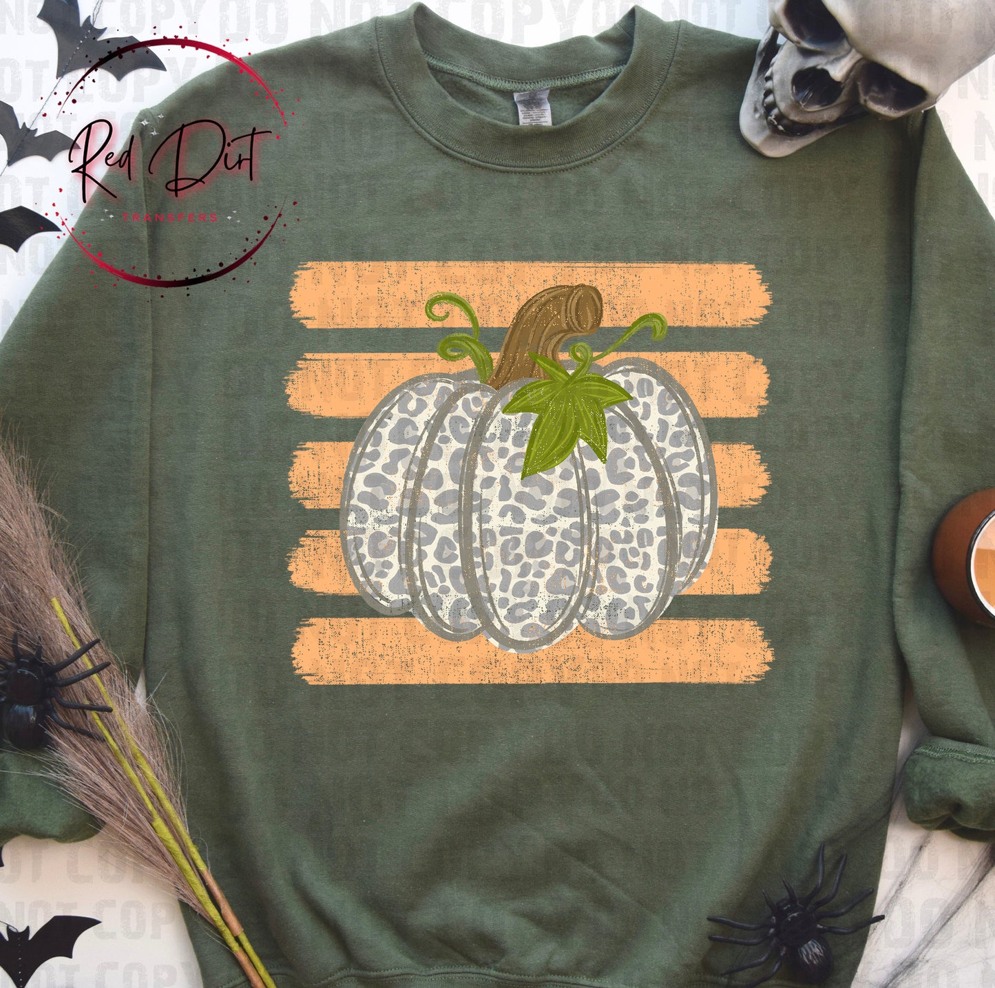 Leopard Pumpkin DTF Transfer | Neutral Fall Pumpkin Heat Transfer | Cheetah Print Autumn Ready to Press Transfer | Rustic Fall Shirt Design