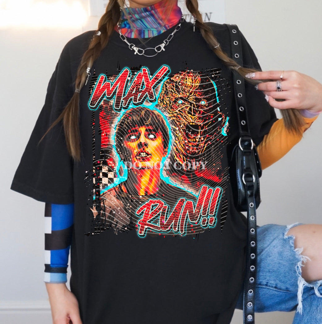 Max Run DTF Transfer | Trendy Movie DTF Transfer | High Quality Image Transfers | Ready to Press | Instant Peel