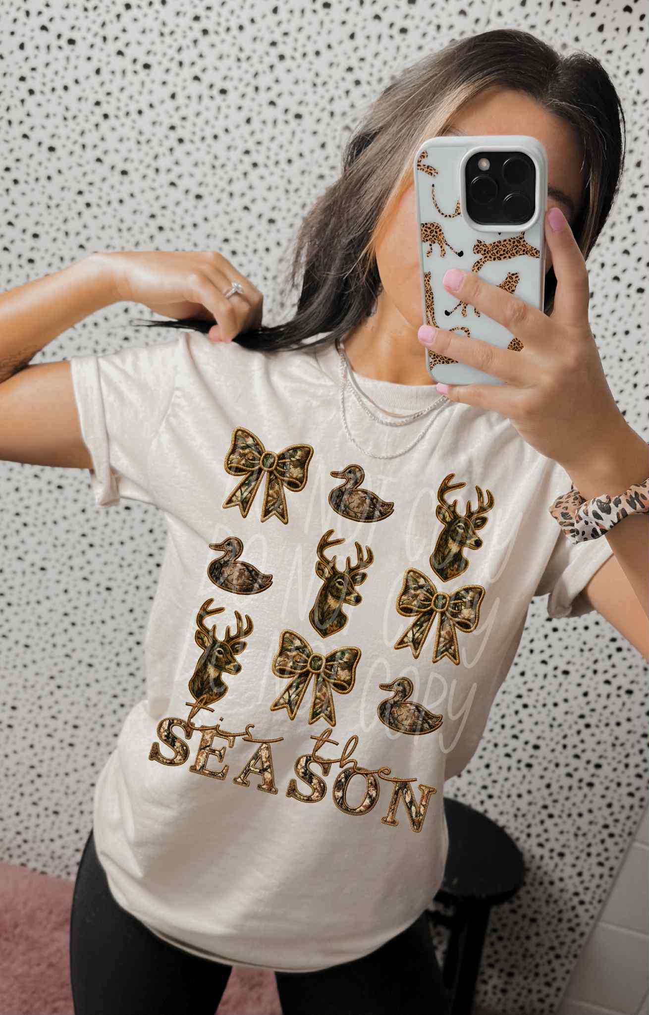 Tis The Season DTF Transfer | Trendy Christmas DTF Transfer | High Quality Image Transfers | Ready to Press | Instant Peel