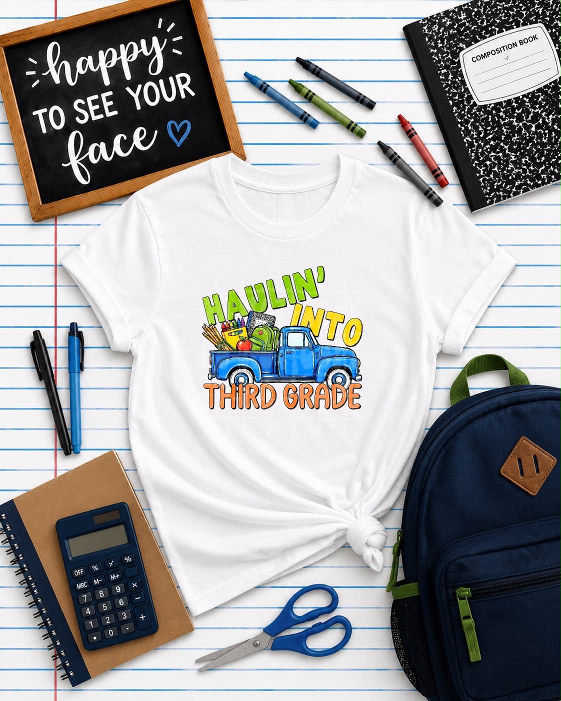 Haulin Into Third Grade DTF Transfer | 3rd Grade Back To School Transfer | Ready To Press DTF