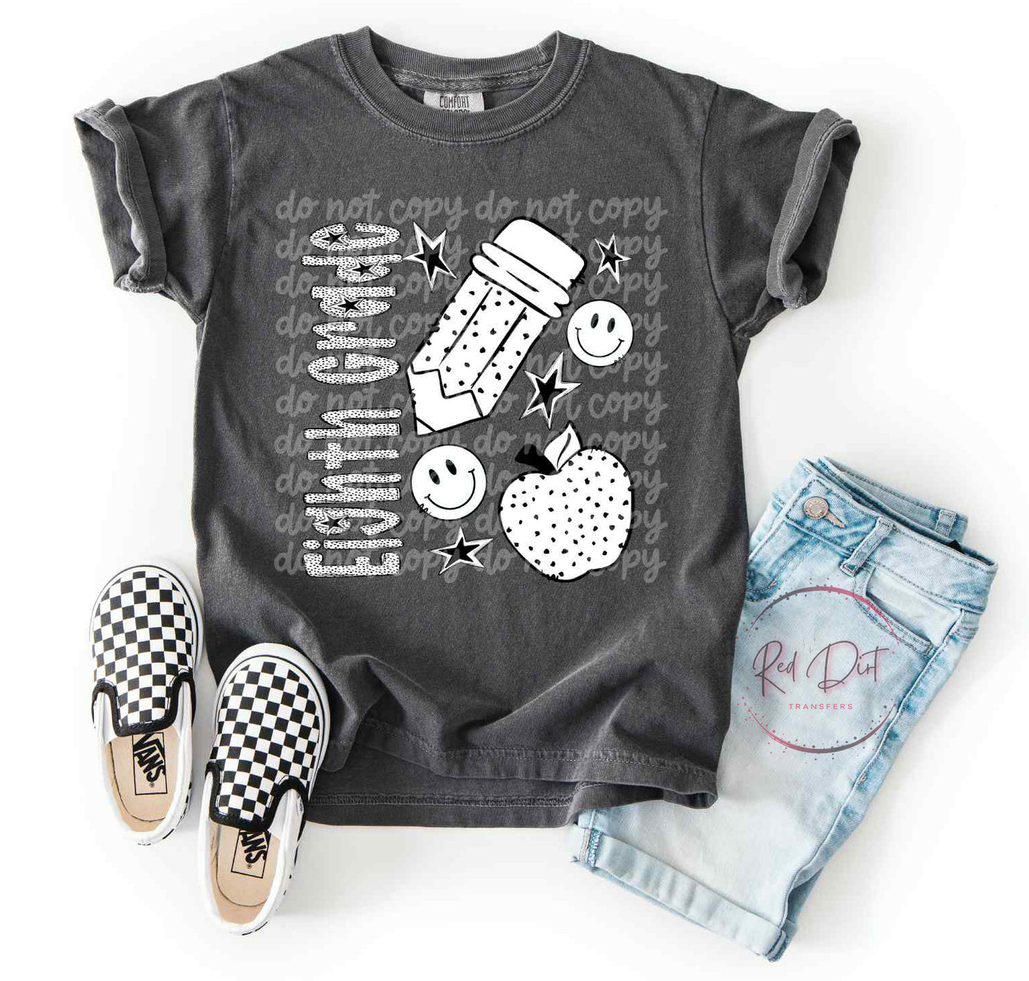 Eighth Grade Dots DTF Transfer | Trendy School DTF Transfer | High Quality Image Transfers | Ready to Press | Instant Peel