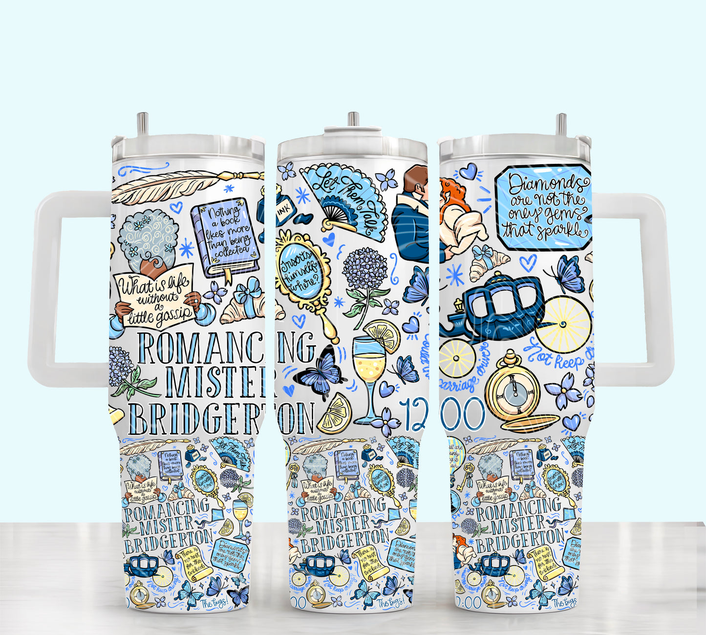 Mister UV DTF 40oz Tumbler Transfer | Trendy TV Show Tumbler Wrap | Ready to Transfer | High Quality | Waterproof UV Transfer