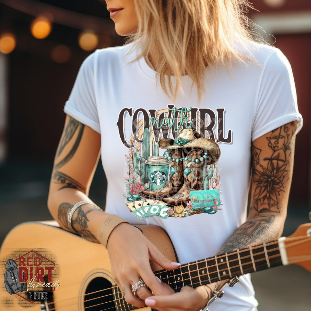 Cowgirl Math DTF Transfer | Trendy Boho DTF Transfer | High Quality Image Transfers | Ready to Press | Fast Shipping