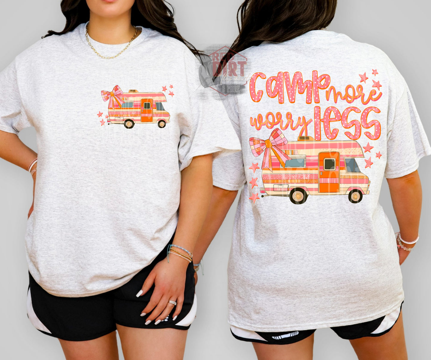 Camp More Worry Less T-Shirt | Trendy Summer Shirt | Fast Shipping | Super Soft Shirts for Men/Women/Kid's