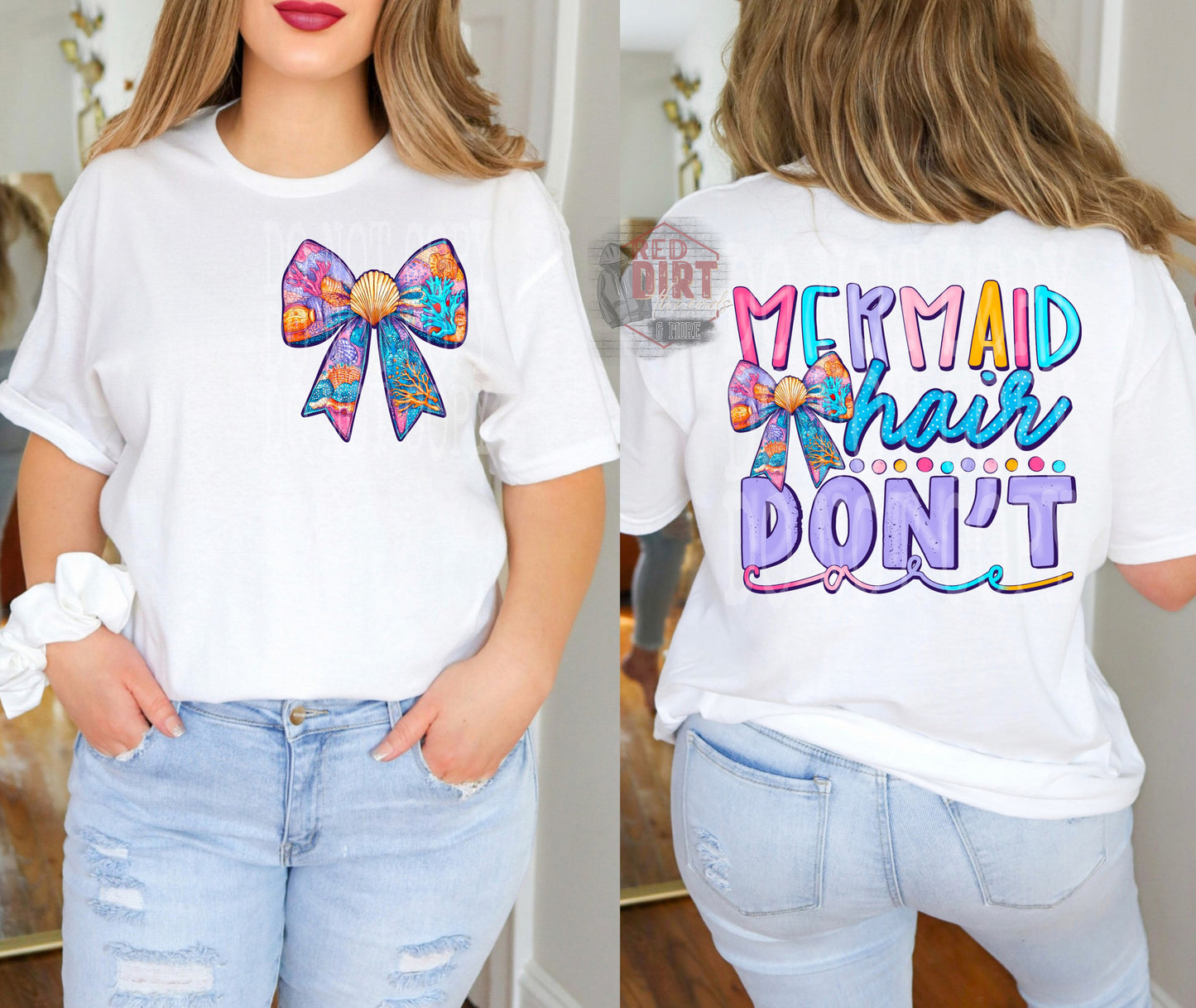 Mermaid Hair Don't Care DTF Transfer | Trendy Summer DTF Transfer | High Quality Image Transfers | Ready to Press | Fast Shipping