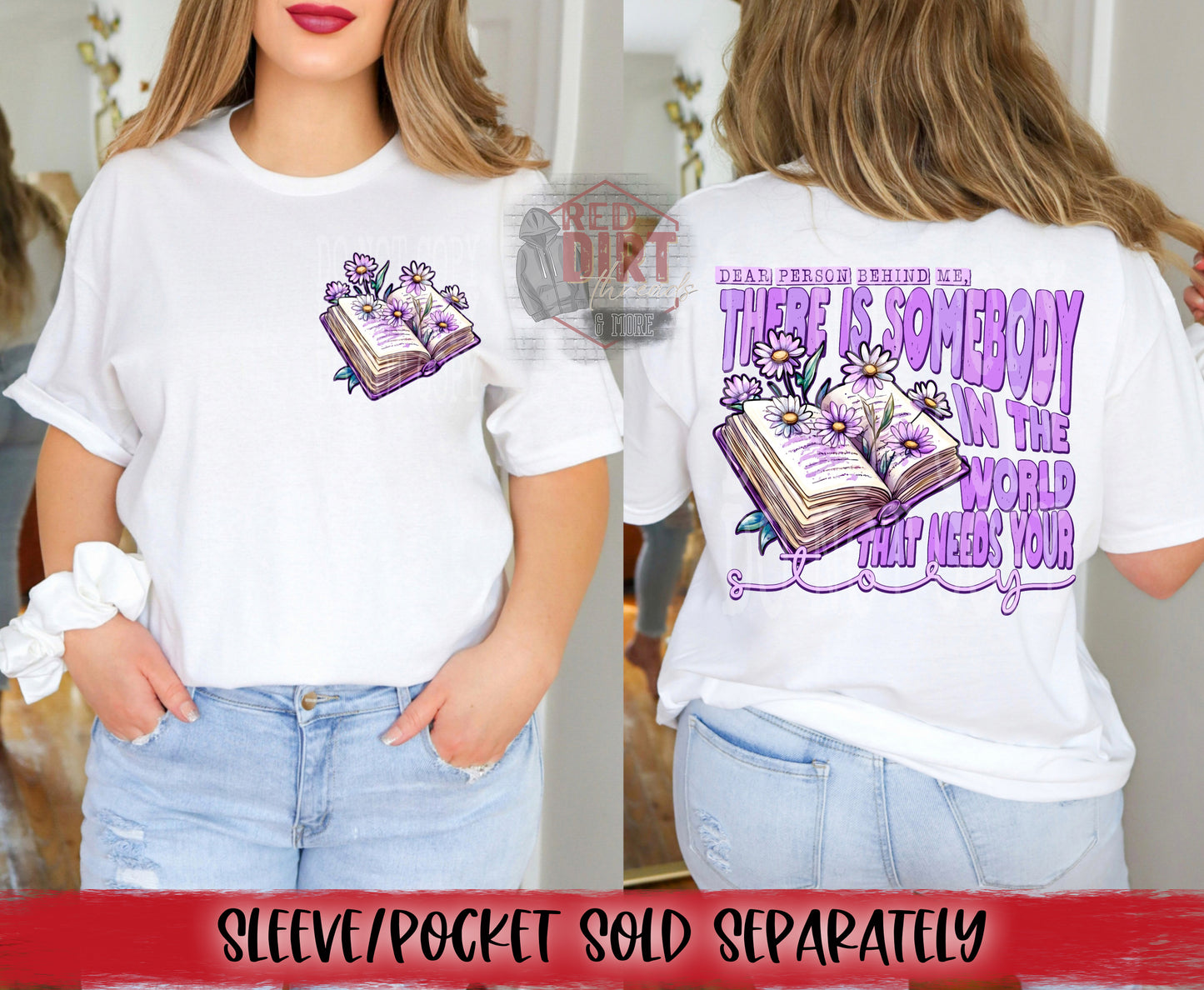 Dear Person Behind Me DTF Transfer | Trendy Mental Health Awareness DTF Transfer | High Quality Image Transfers | Ready to Press | Fast Shipping