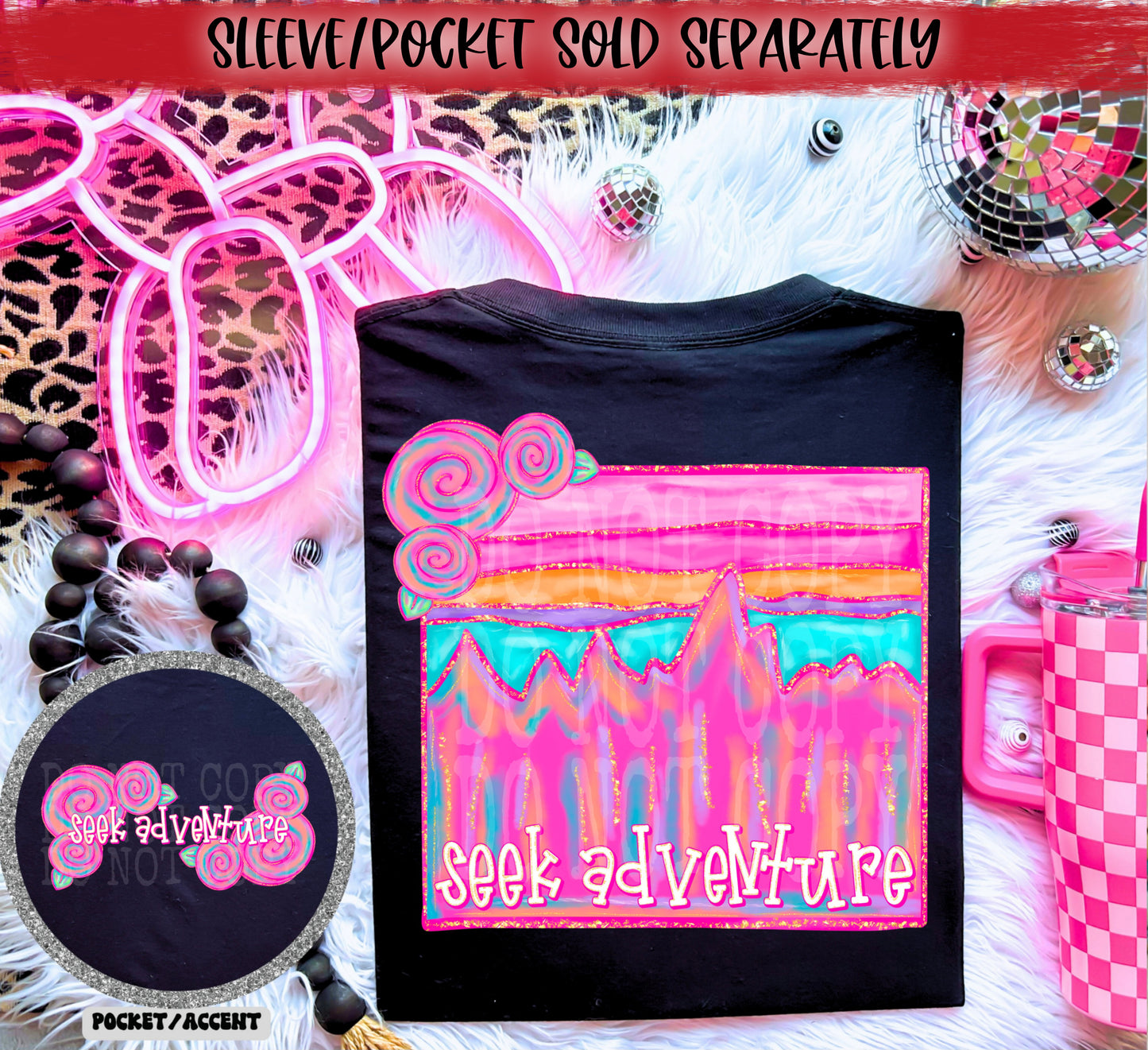 Seek Adventure DTF Transfer | Trendy DTF Transfer | High Quality Image Transfers | Ready to Press | Instant Peel