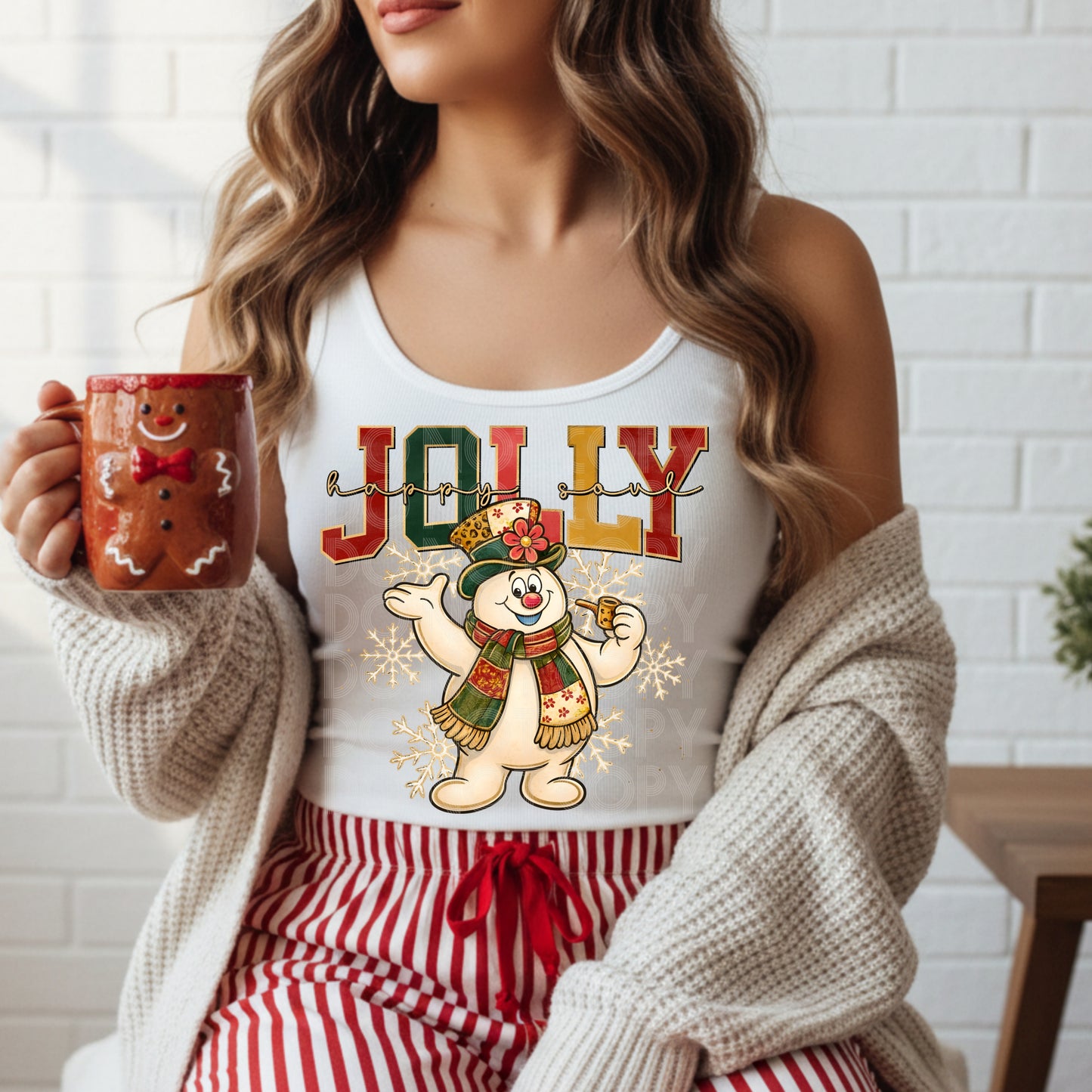 Jolly Happy Soul DTF Transfer | Trendy Christmas DTF Transfer | High Quality Image Transfers | Ready to Press | Instant Peel