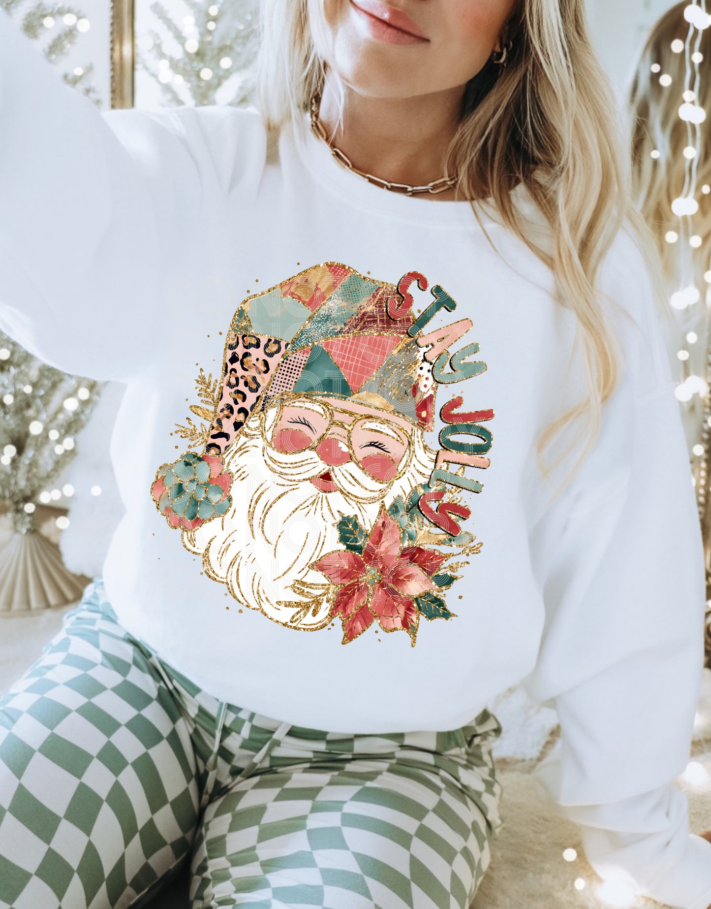 Stay Jolly DTF Transfer | Trendy Christmas DTF Transfer | High Quality Image Transfers | Ready to Press | Instant Peel