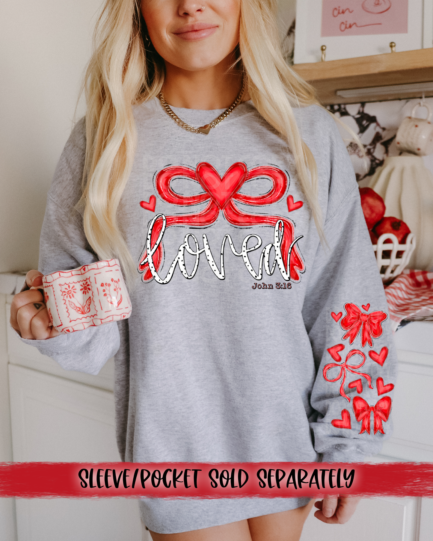 Loved DTF Transfer | Trendy Valentine's Day DTF Transfer | High Quality Image Transfers | Ready to Press | Instant Peel